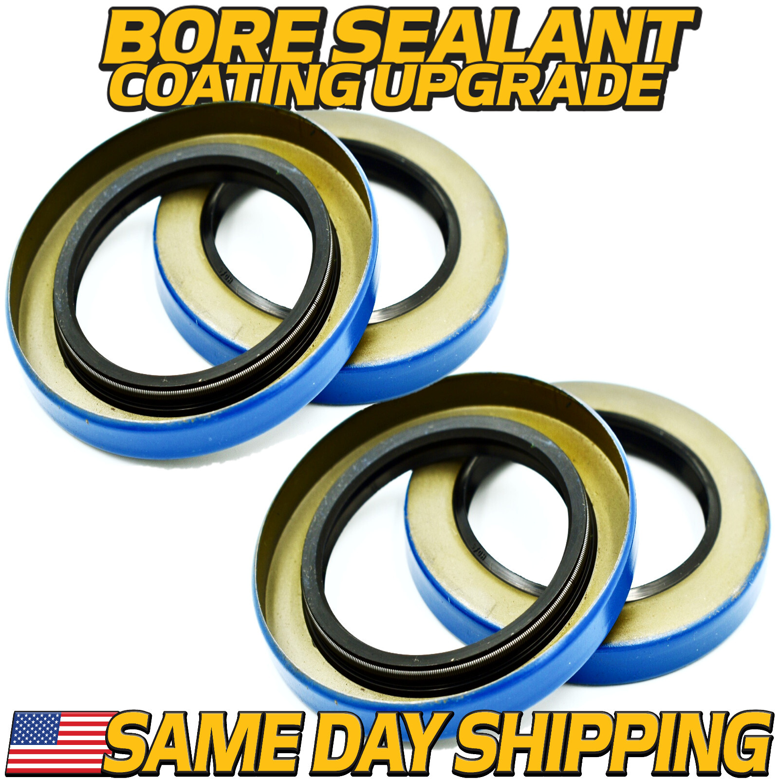 (4Pk) Double Lip Wheel Hub Grease Seals Replaces 10-36, 22333TB 5200-7000lb, D42