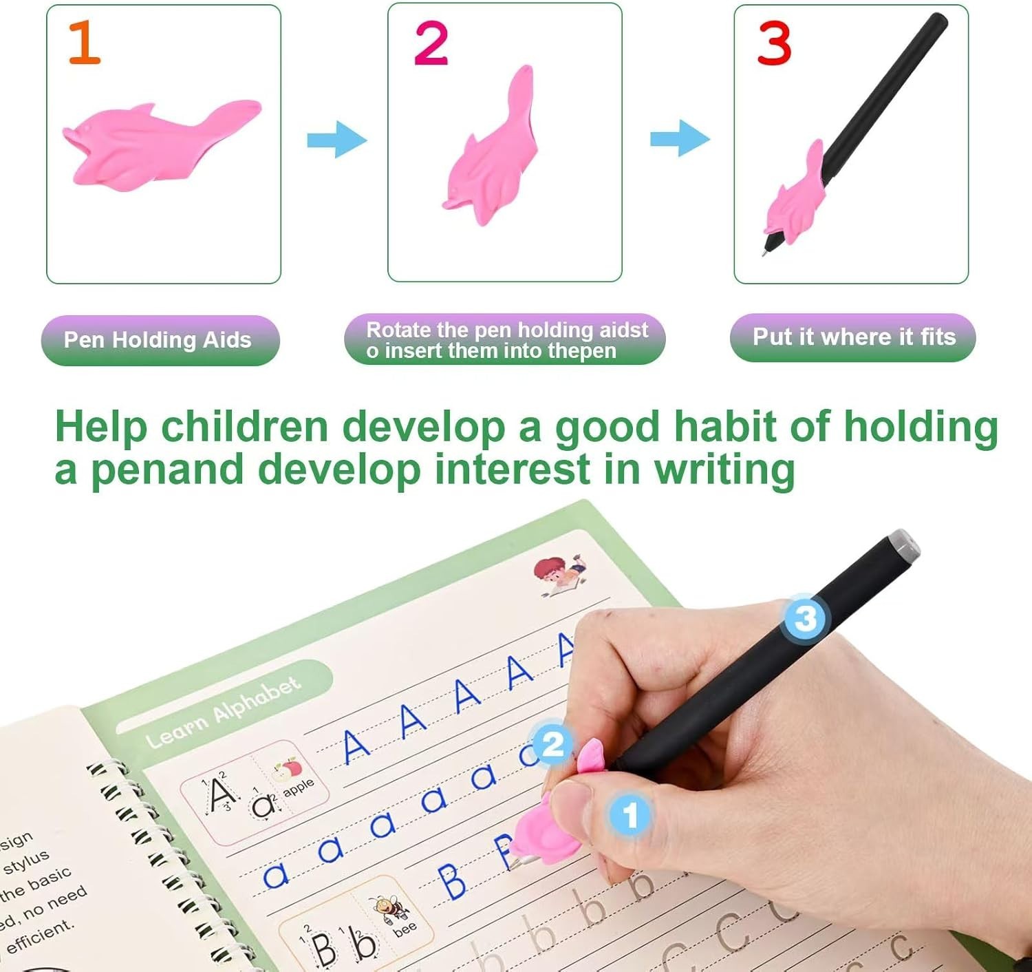 Engaging Handwriting Practice Set - Magic Grooved Workbook for Young Learners