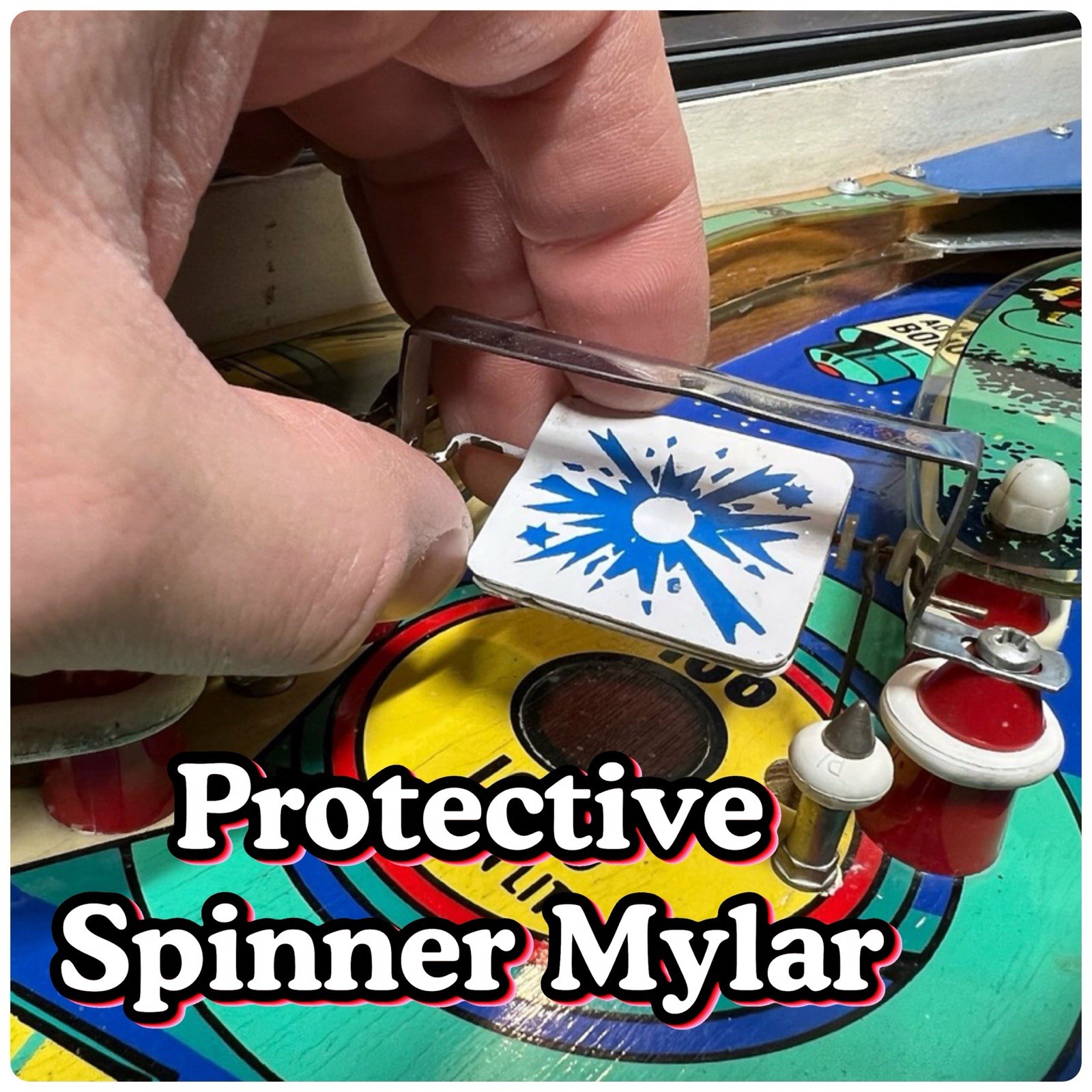 Invisible Protective Spinner Mylar - Pinball Machine Protective Stickers
