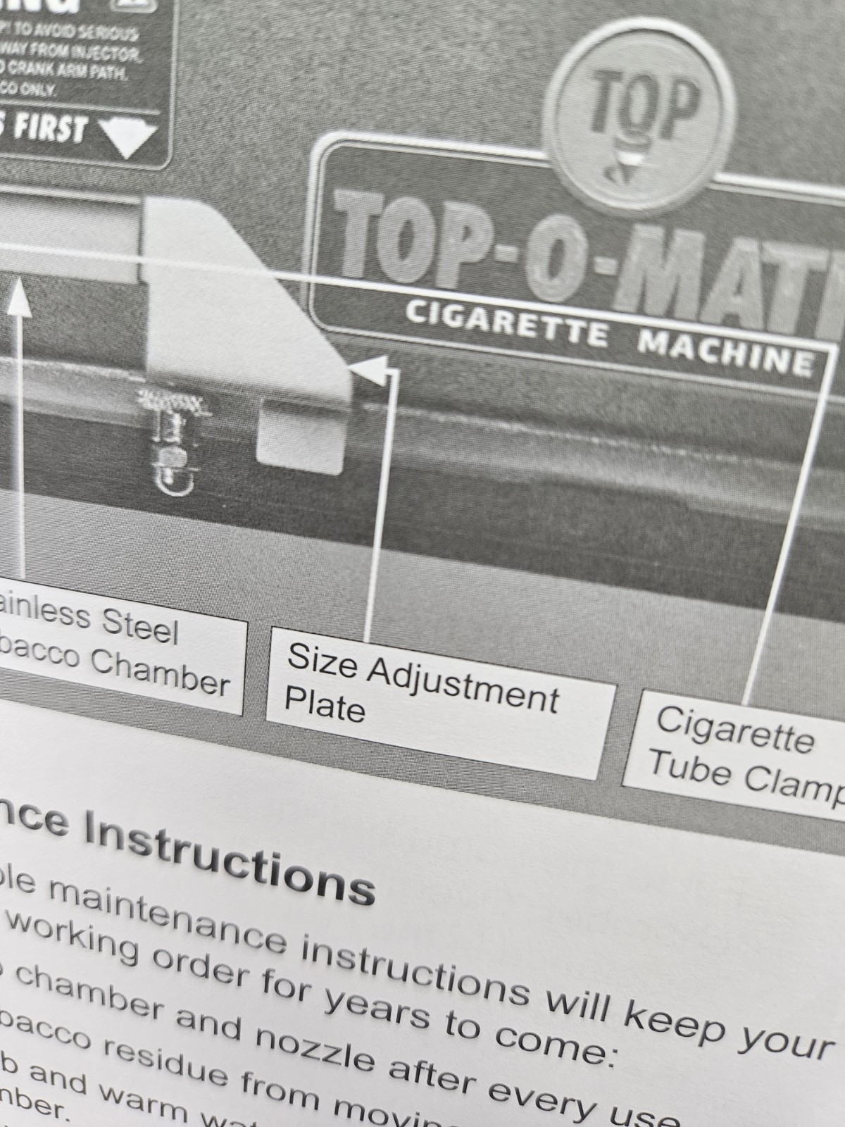 TOP-O-MATIC CIGARETTE MACHINE Clean Used Cigarette Rolling Machine W/Box