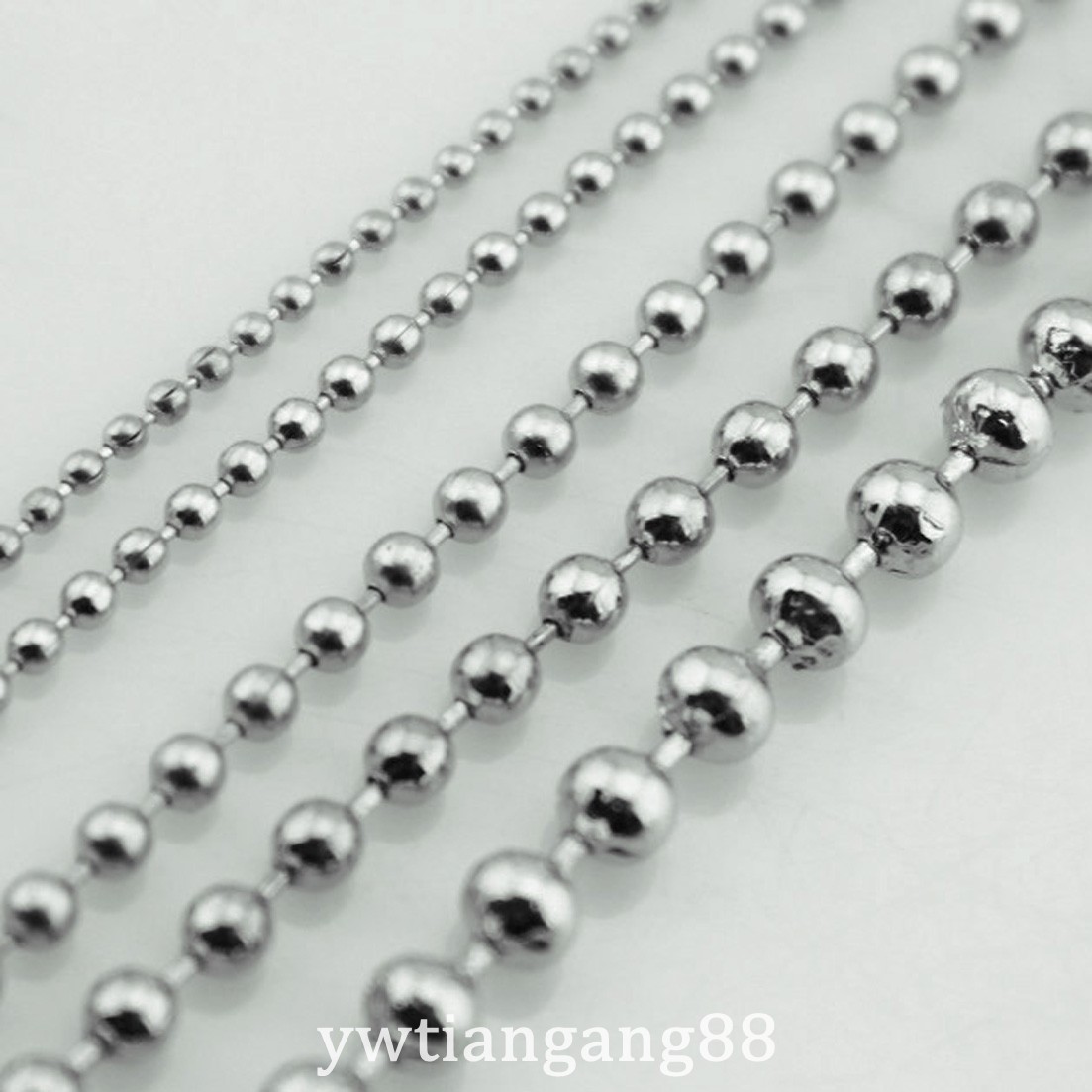 1.5/2/2.4/3.2/4/5/6/8/10mm in bulk Stainless Steel Ball Chain Jewelry finding