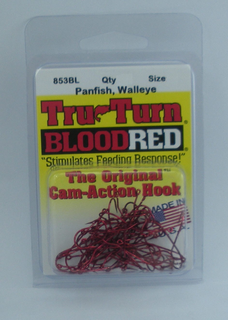 Tru Turn 853BL-6 Red Aberdeen Medium Wire Hook Size 6   47CT