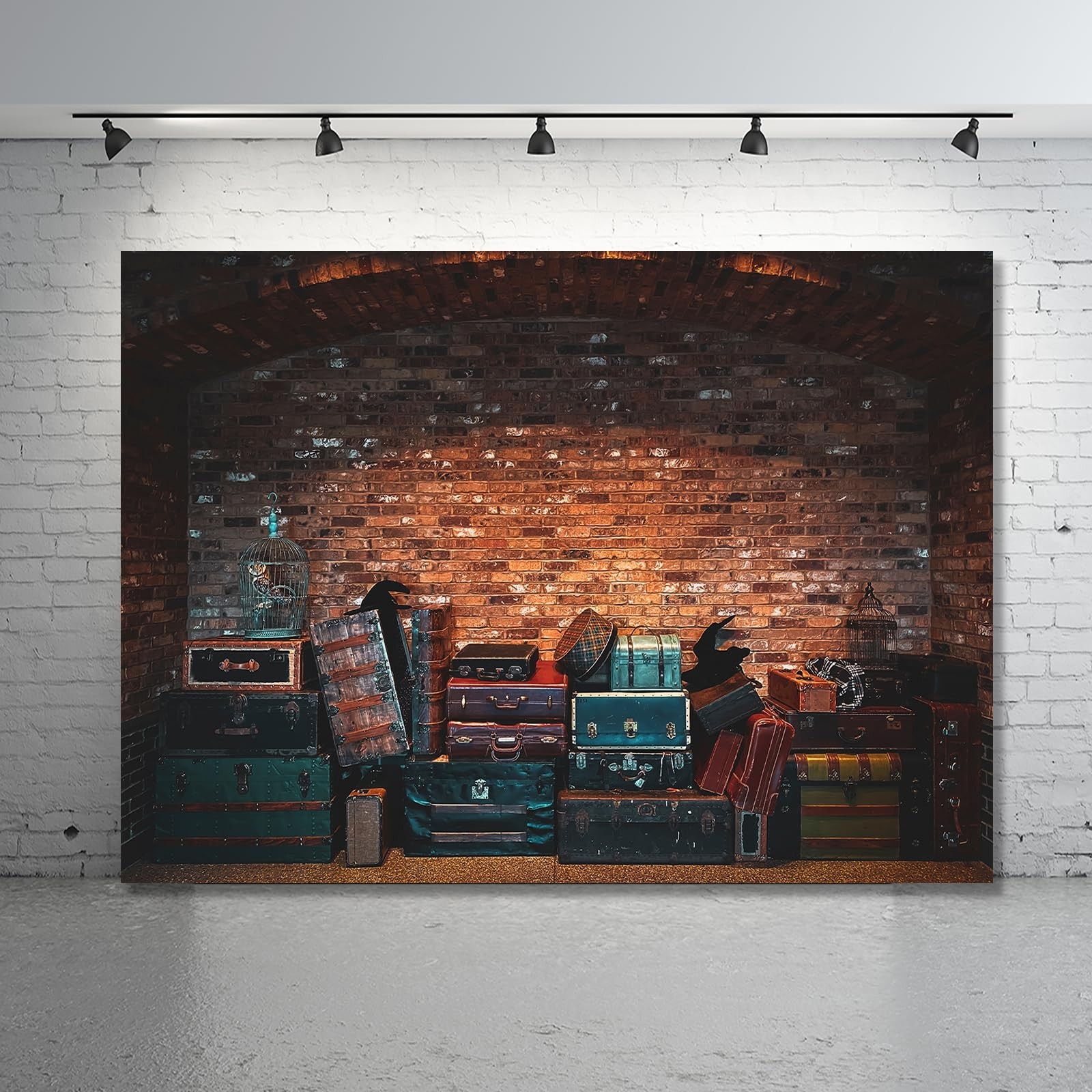 Platform 9 King Train Station Backdrop Magic Wizard School Photography Backgr...