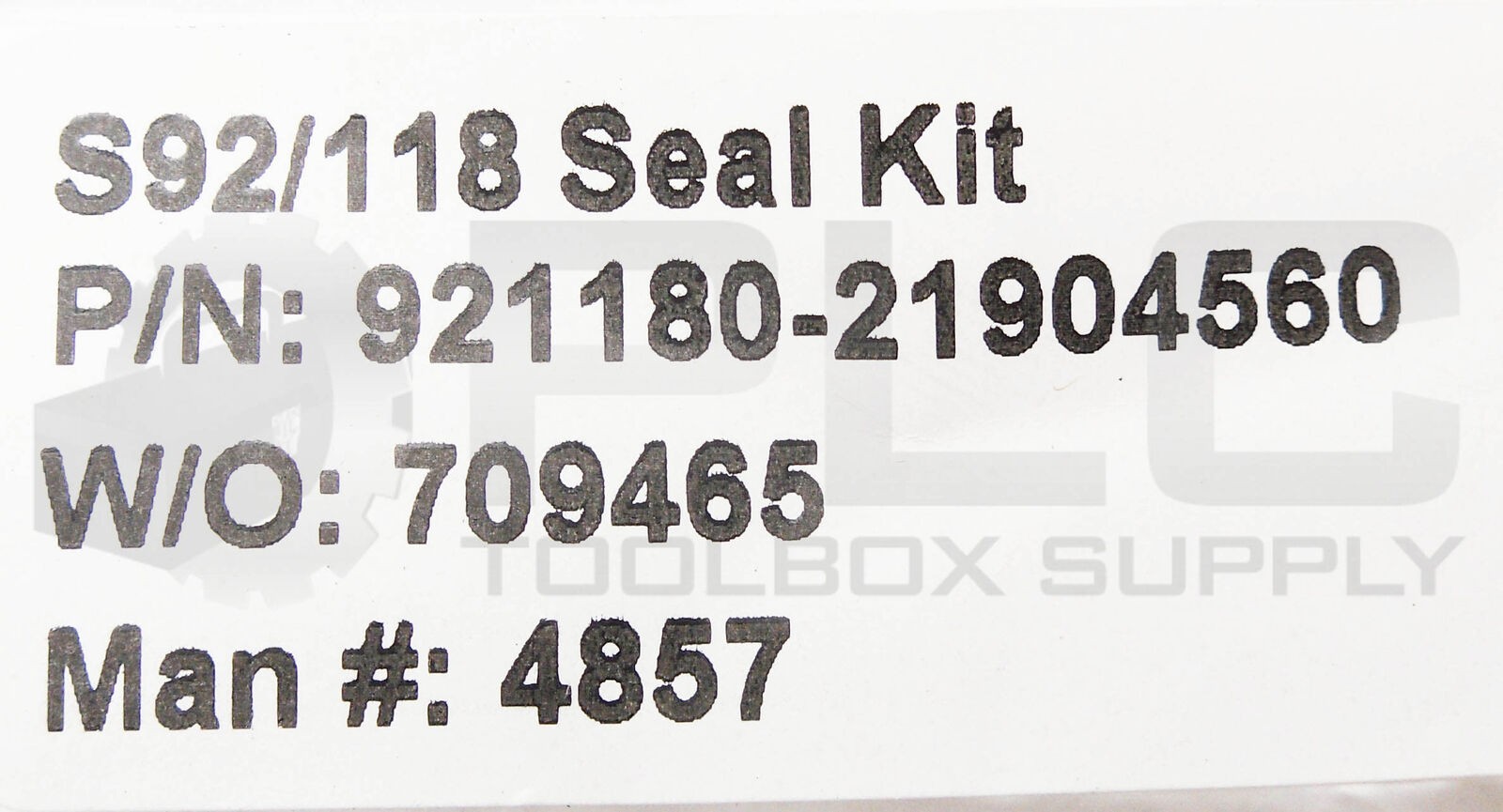 NEW BRAY 921180-21904560 SEAL KIT