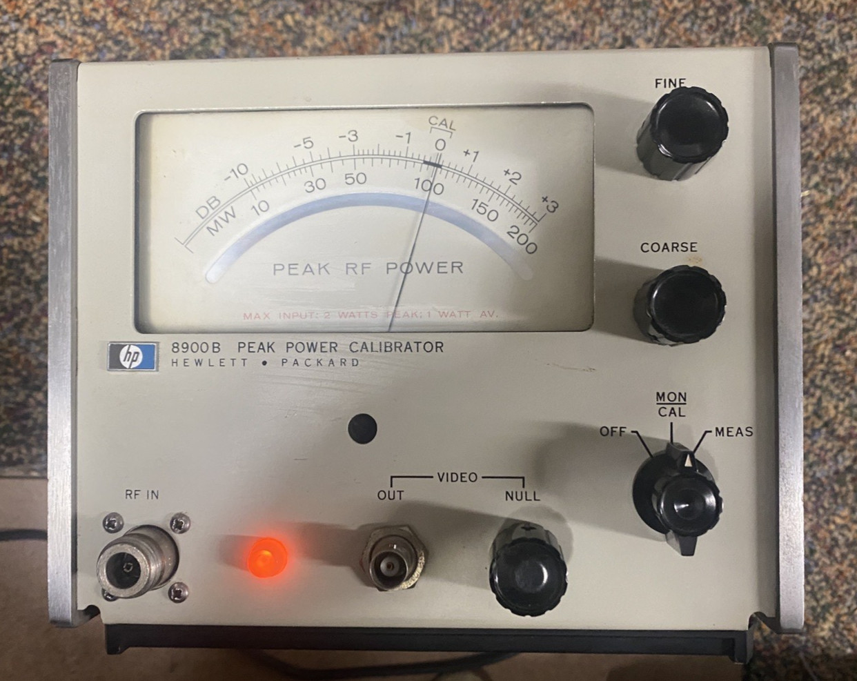 HP 8900B Peak Power Calibrator