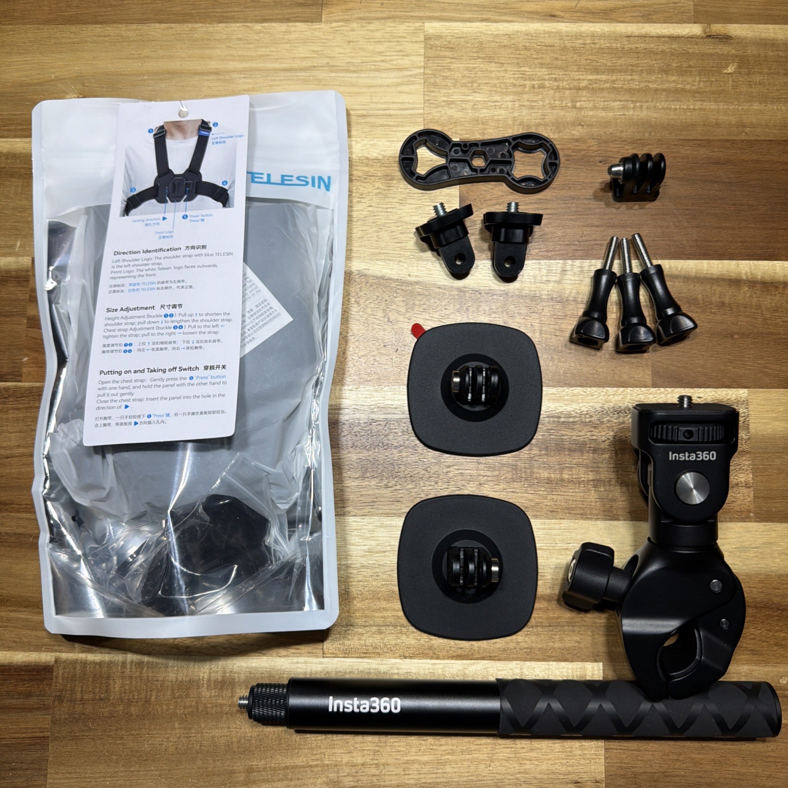Insta360 Heavy Duty Clamp MotorCycle Mount ADVENTURE Bundle Kit