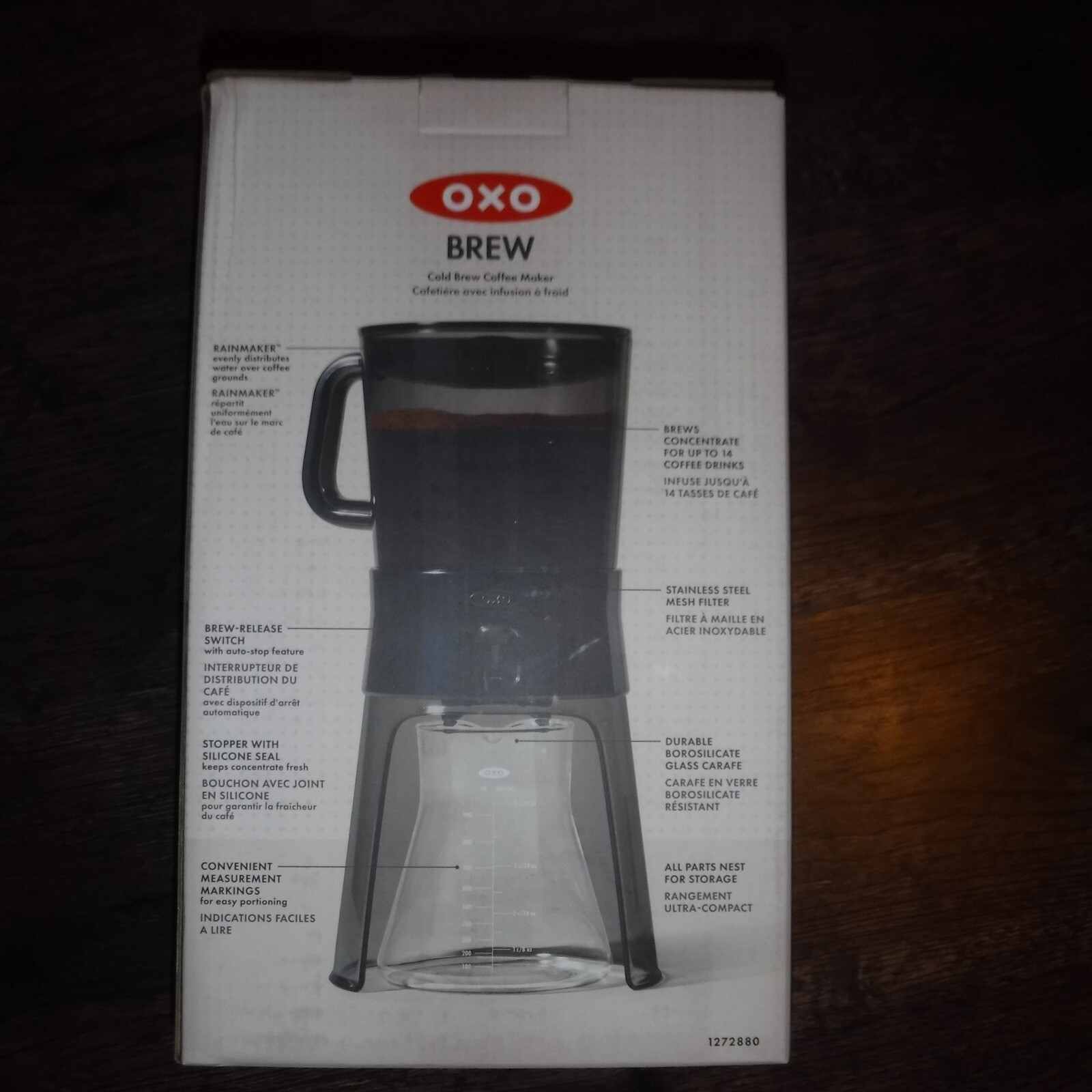 OXO Brew Cold Brew Coffee Maker Concentrate 4 cups New