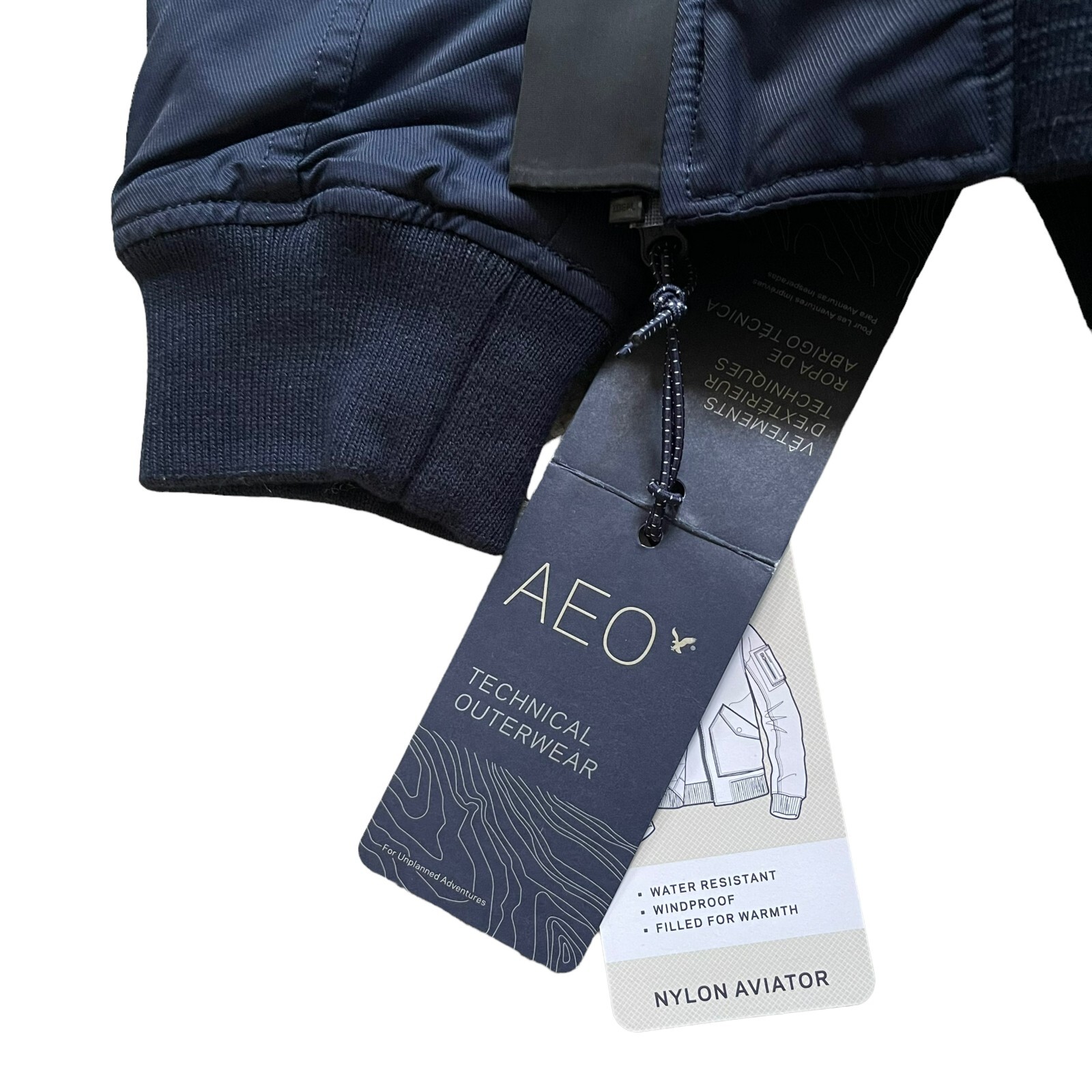 NWT American Eagle Outfitters Men's Bomber Mod Flight Jacket Technical Outerwear