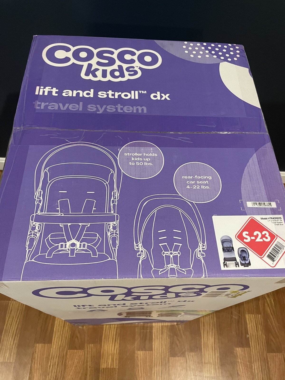 Cosco Kids Lift & Stroll DX Travel System, Chalk Blue BRAND NEW SEALED Pick Up