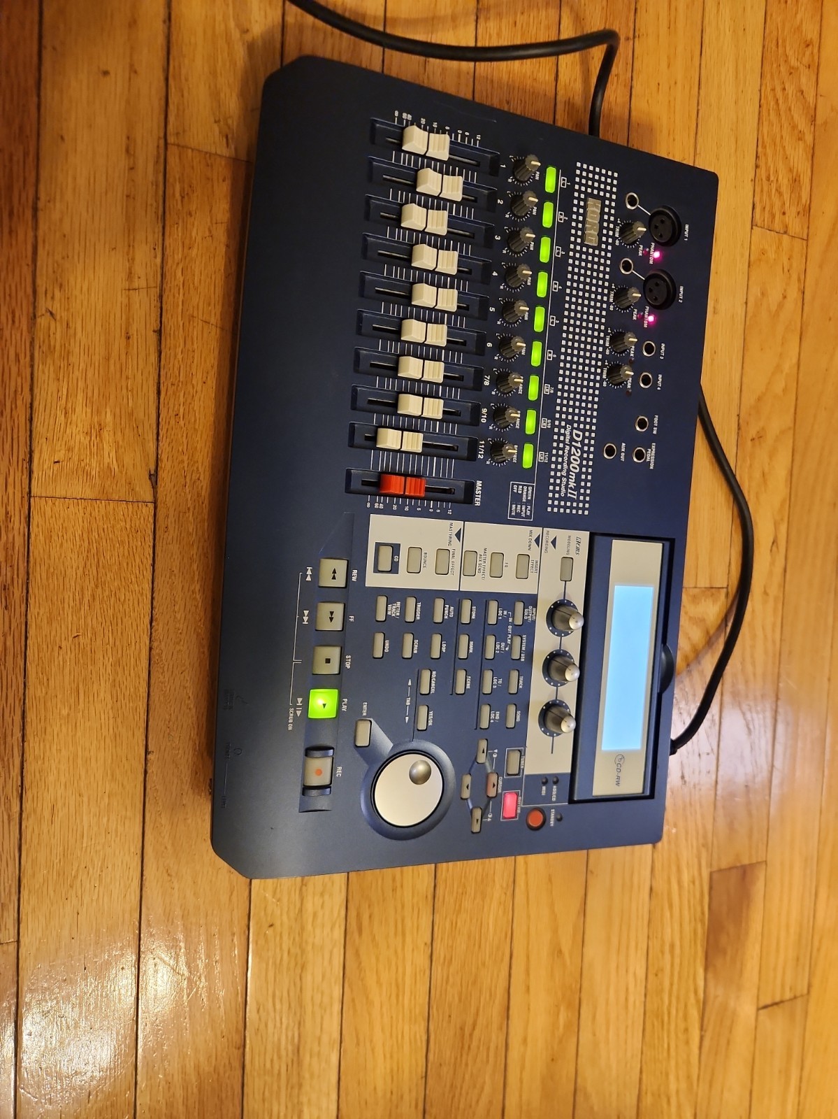 Korg D1200MKII Digital Recording Studio MTR with Power Supply & Copy Manual