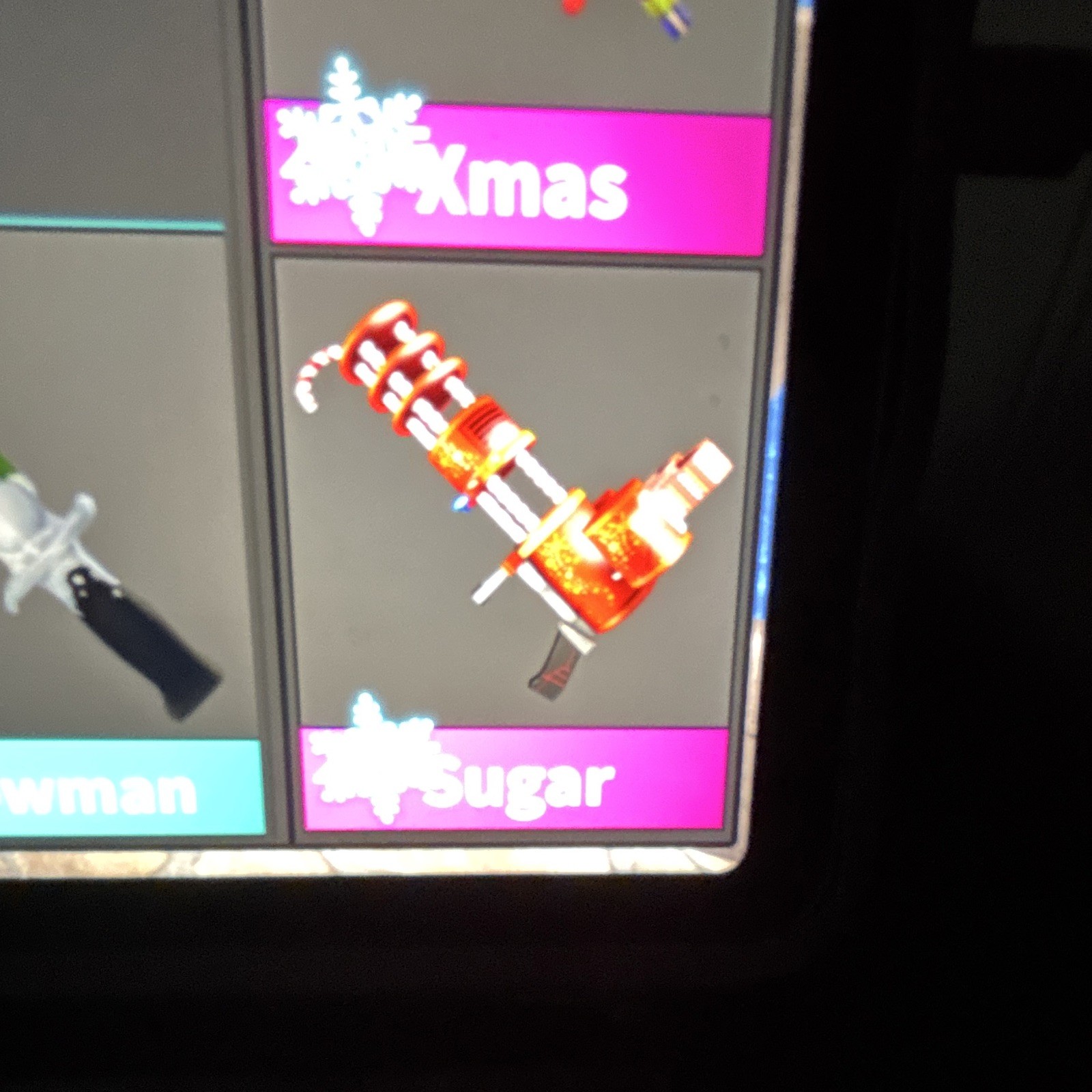 Murder Mystery 2 In-Game Virtual Item/Cosmetic Skin - Xmas Sugar
