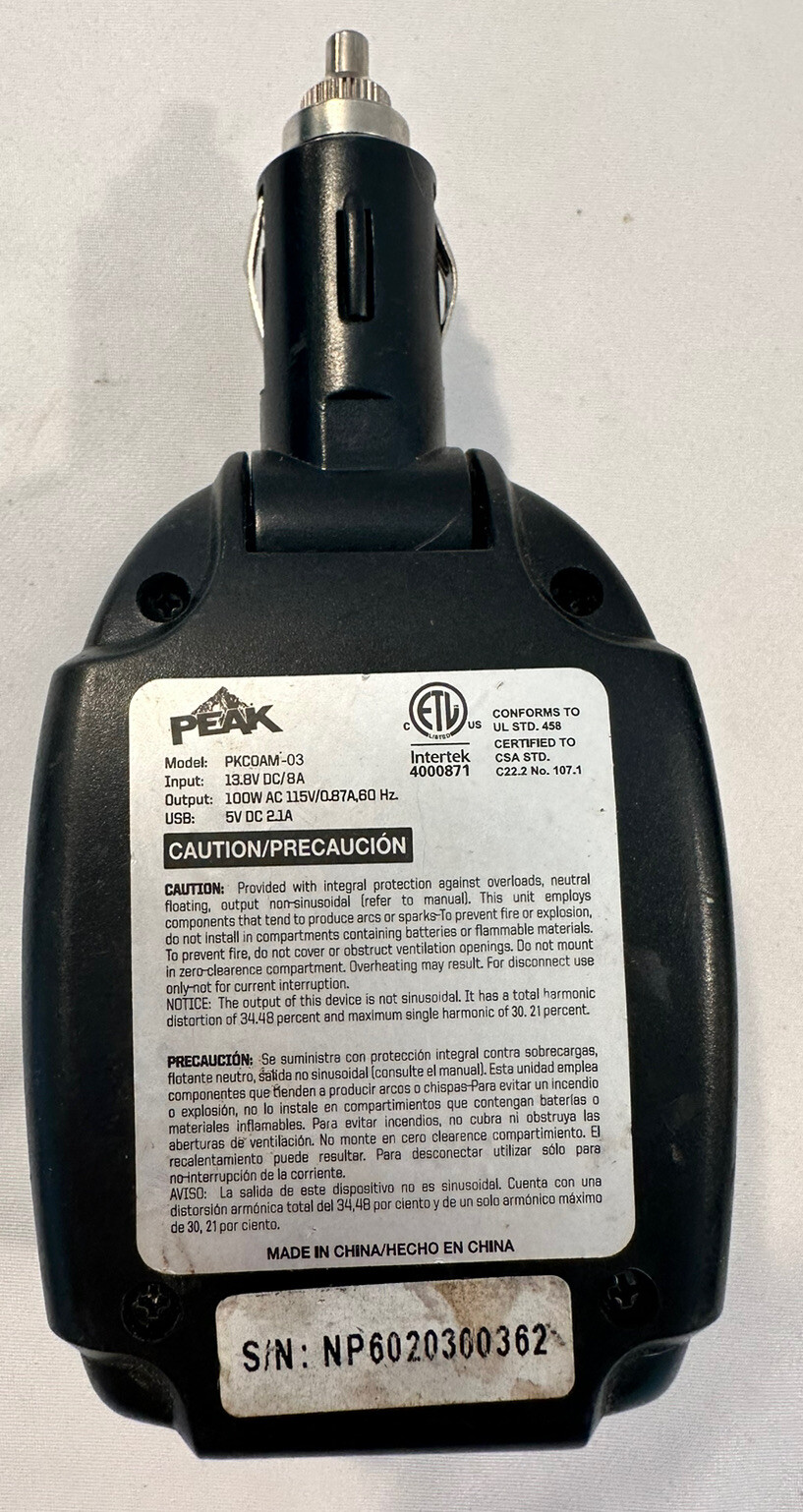 Vintage Peak Flash with Adapter 4 Inch Lense Untested