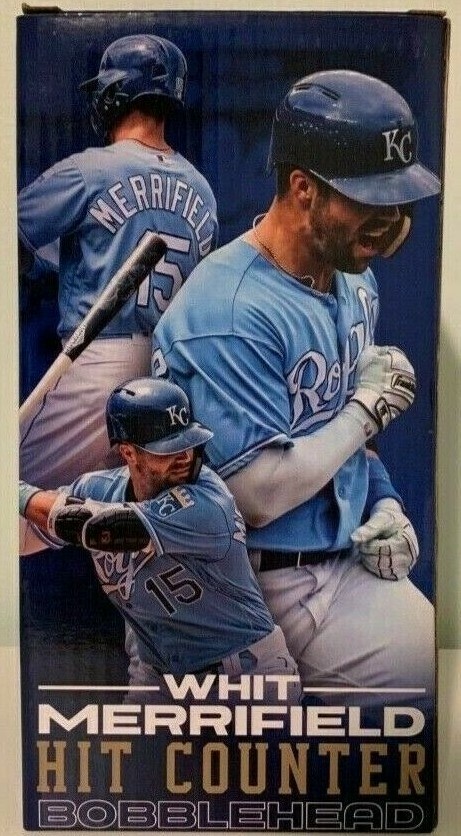 KC Kansas City Royals Whit Merrifield Bobblehead SGA 2021 Hit Counter NIB MLB