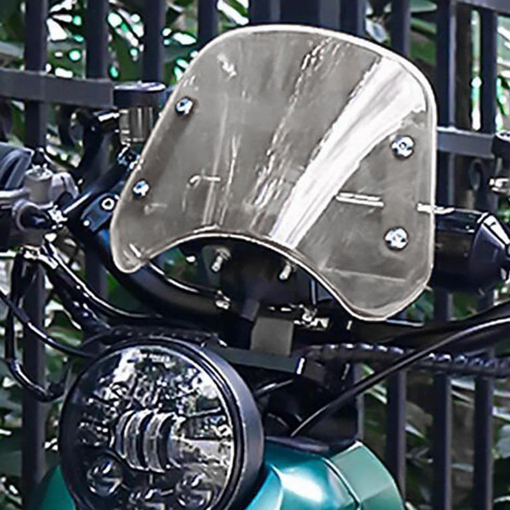 5-7" Motorcycle Clear Universal Headlight Fairing Windshield Shield Windscreen