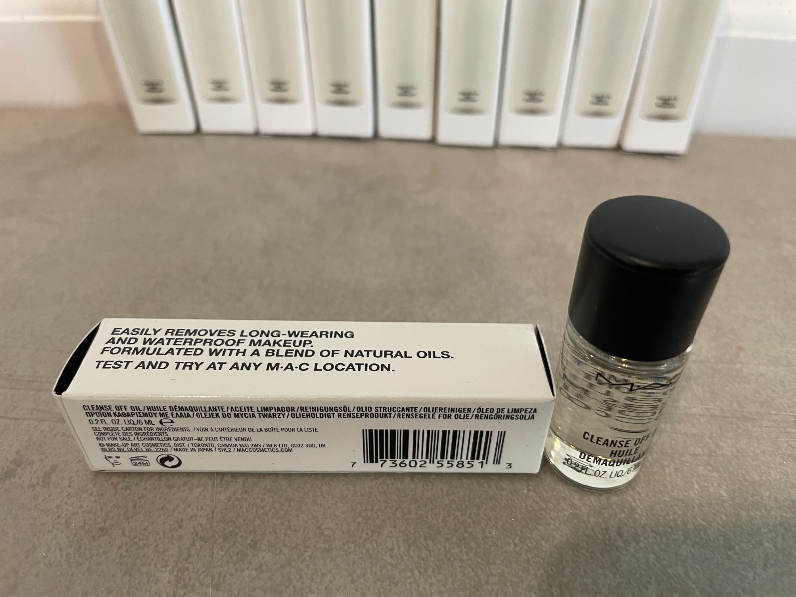 Lot of 10 MAC Cleanse Off Oil Huile Travel Size • 0.2 Fl Oz / 6 ml