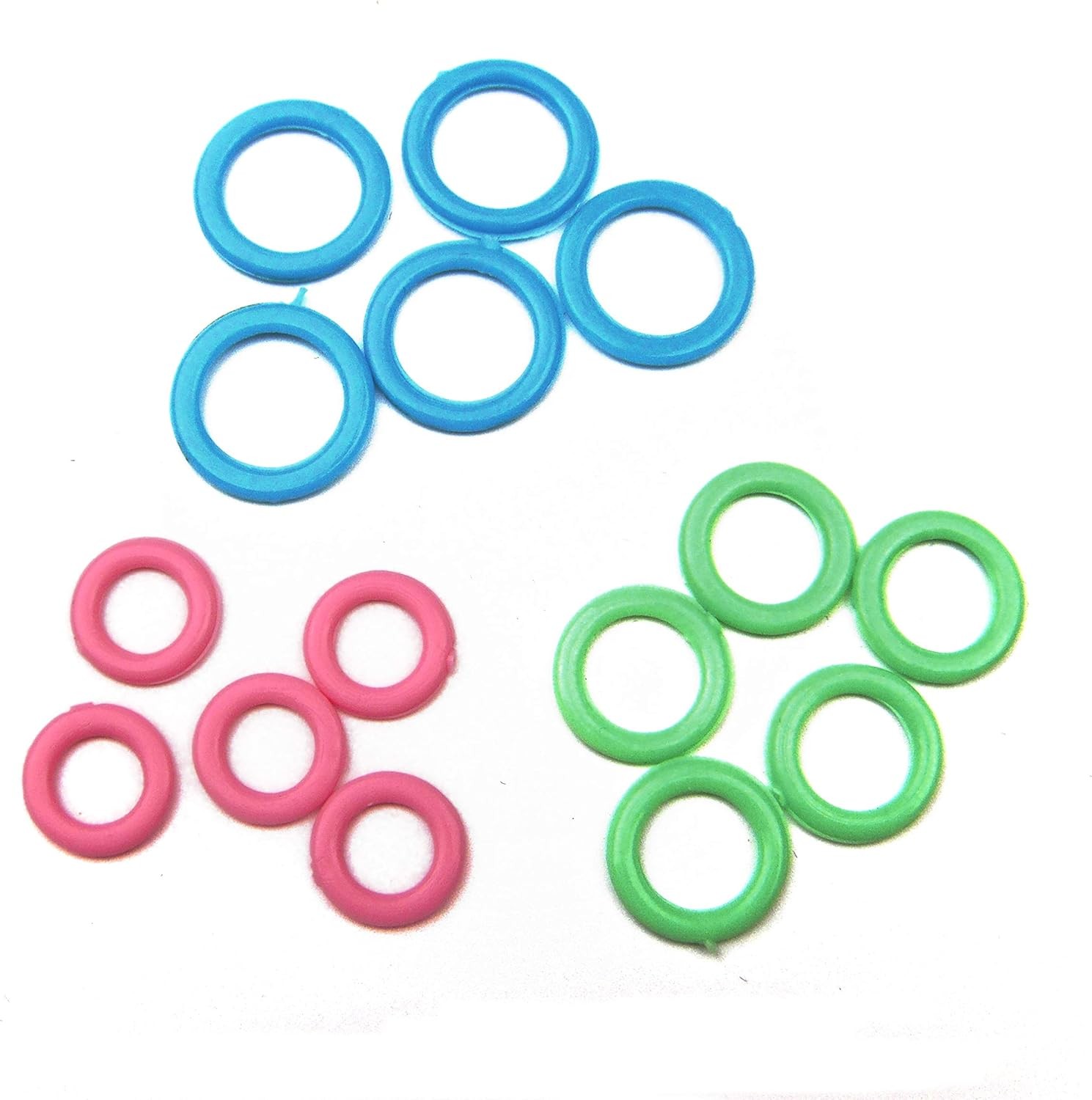 Colorful Stitch Marker Rings Mixed 3 Sizes for Knitting DIY Craft (Mixed Size-60