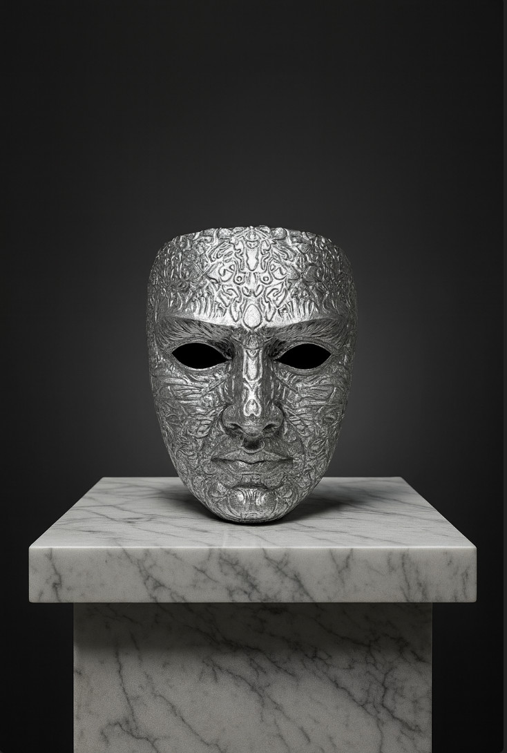 King Baldwin IV Kingdom of Heaven 1:1 Replica Silver Silk Mask Cosplay Halloween