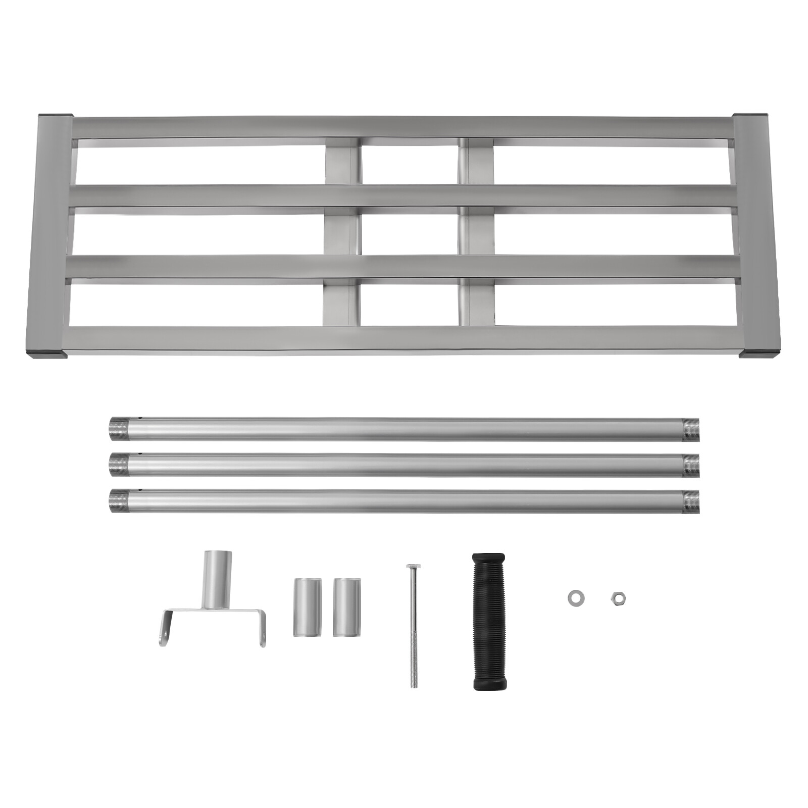 30" × 10" Stainless Steel Lawn Leveling Rake with Adjustable Length
