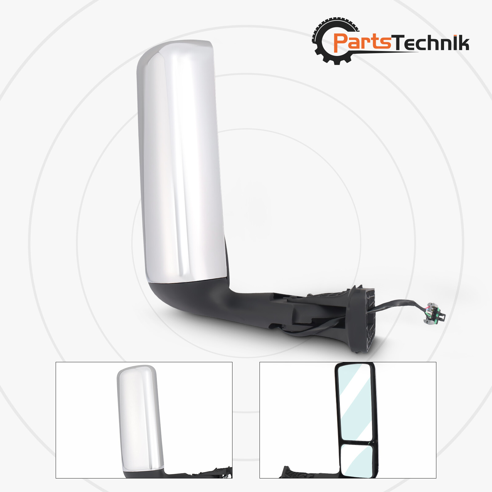 Chrome Heated Door Mirror Passenger Side For International Harvester LT LT625