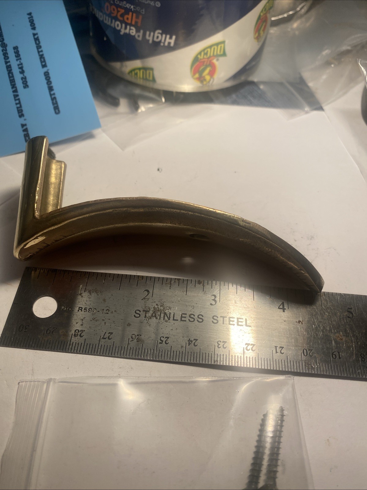 CVA Hawken Sidelock Muzzleloader Brass Buttplate W/ Screws