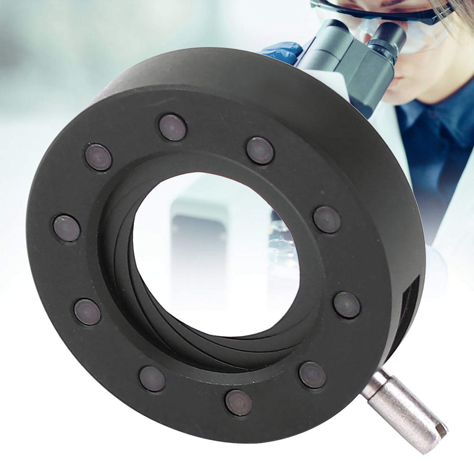 Adjustable Iris Adapter Diaphragm For Microscope Optical Aperture