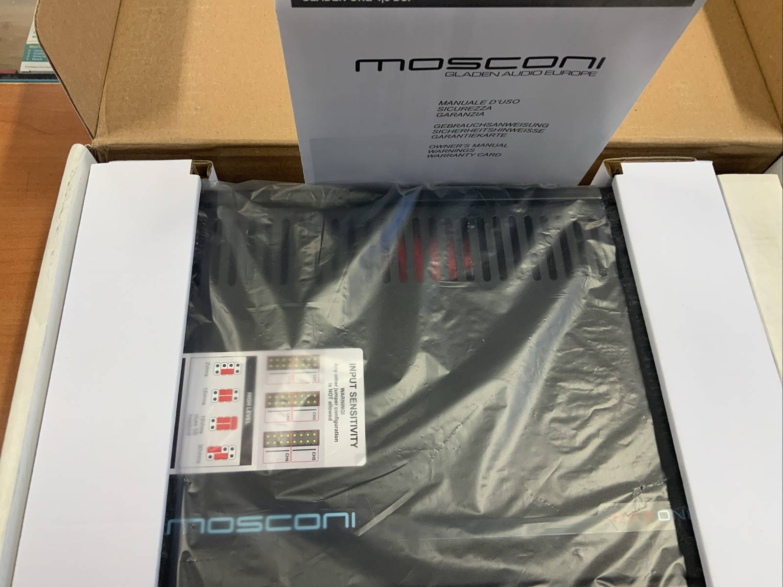 Mosconi ONE 8|10 DSP, 8-channel amplifier, with 10-channel DSP processor