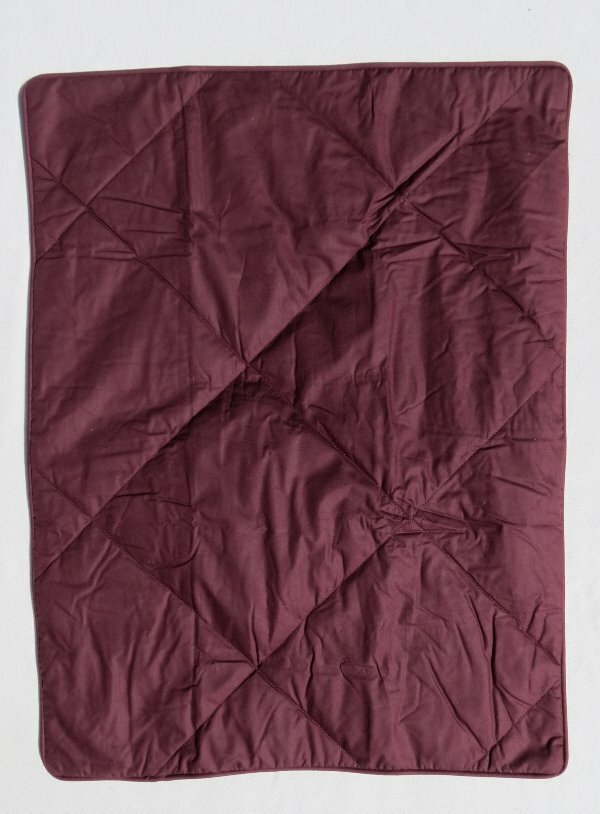 NEW POTTERY BARN PB DORM TEEN Wine Cotton Quilted Pillow Sham 20 x 26 STANDARD