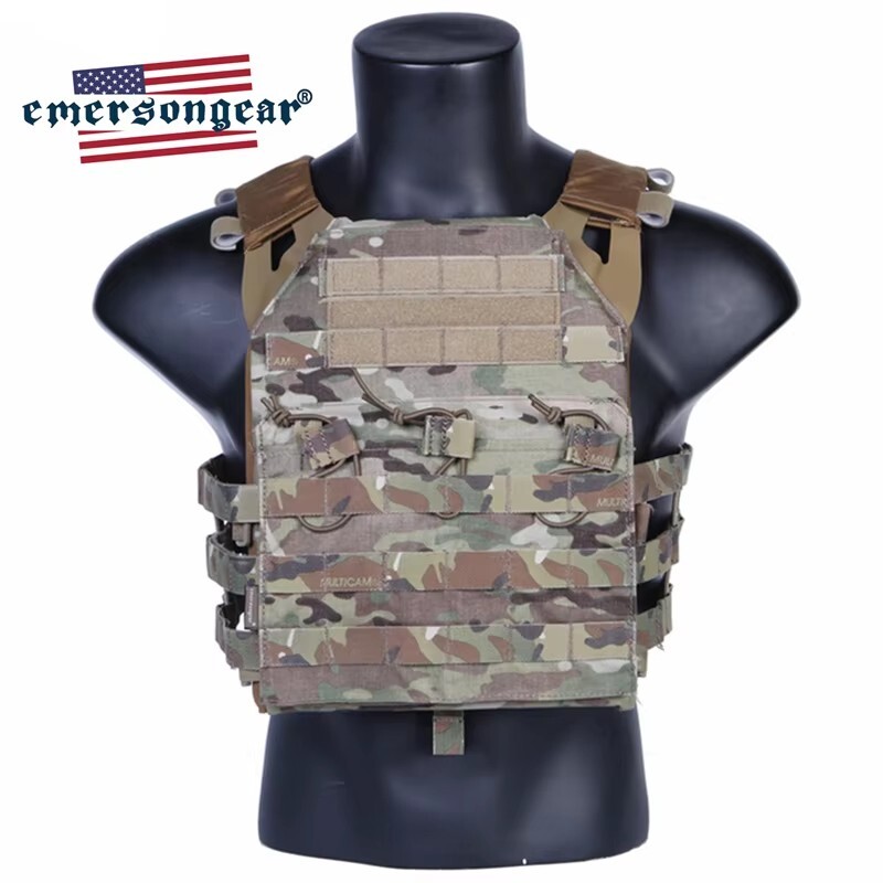 Emerson JPC Tactical Vest Heavy Harness Molle Jumper Plate Carrier Airsoft+Plate