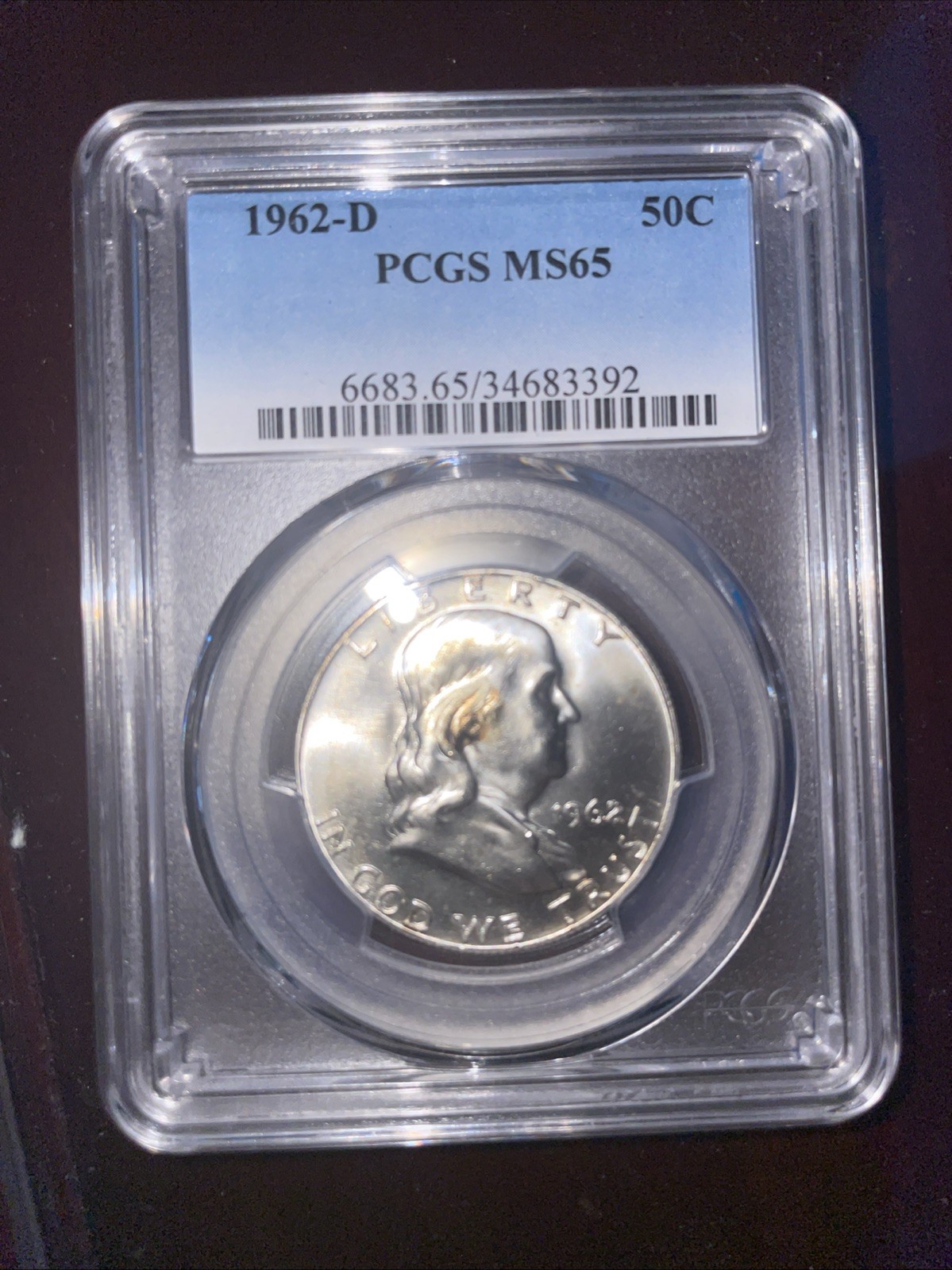 1962-D Franklin Half Dollar MS65 PCGS