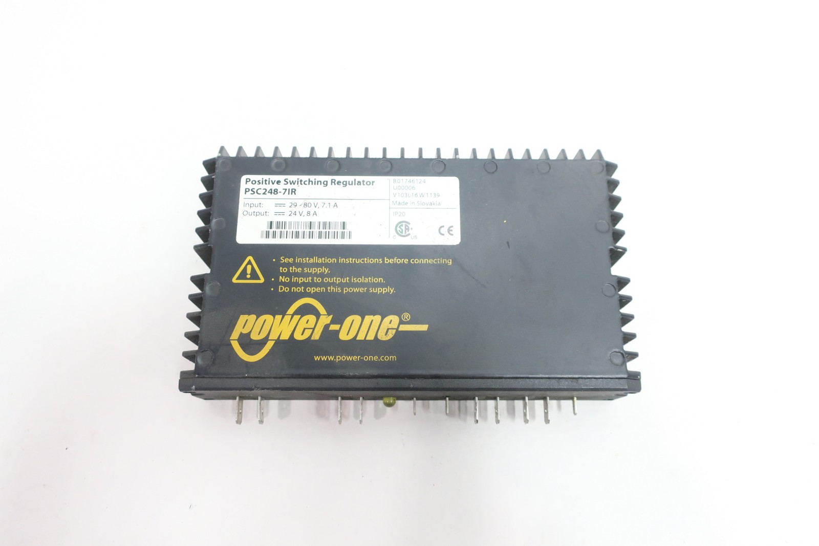 Power One PSC248-7IR Positivie Switching Regulator 29-80v-dc 24v-dc