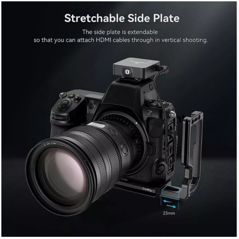 SmallRig Z 8 L-Bracket for Nikon Camera Quick Release L-Shape Mount Plate -3942