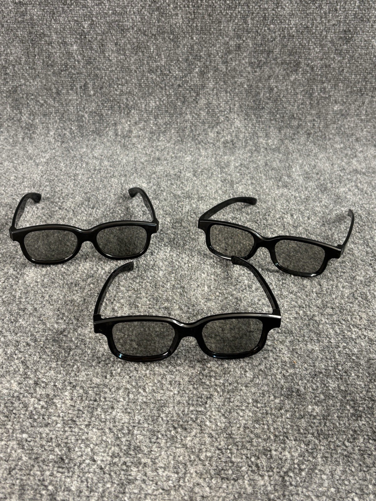Lot of 3 Adult Real D 3D Glasses - for 3D TVs & 3D Theaters