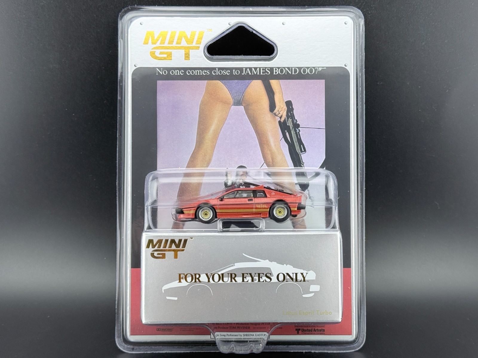 Mini GT Lotus Esprit Turbo James Bond 007 FOR YOUR EYES ONLY English #912 1/64