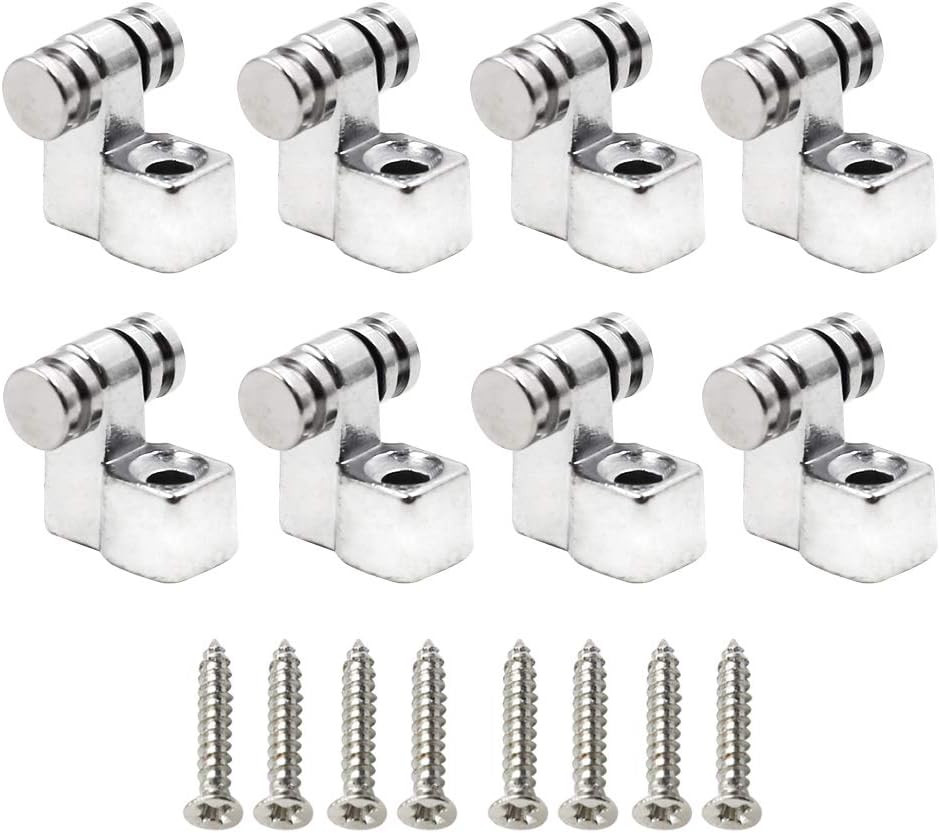 8 Pcs Roller String Tree Guides Retaine for Strat Tele Style Electric Guitar wit