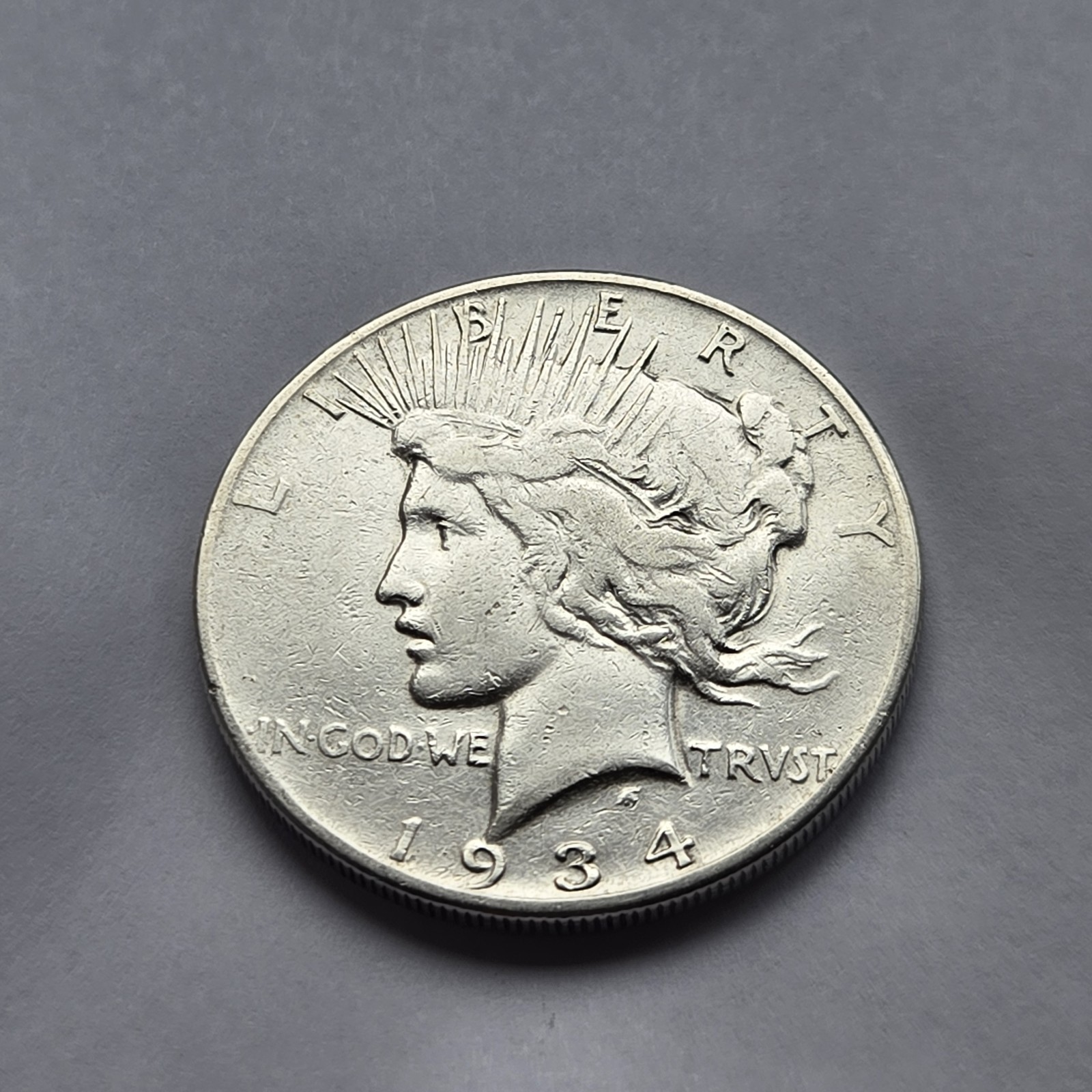 1934-S Peace Silver Dollar $1 - "Very Nice Key Date Peace Dollar"