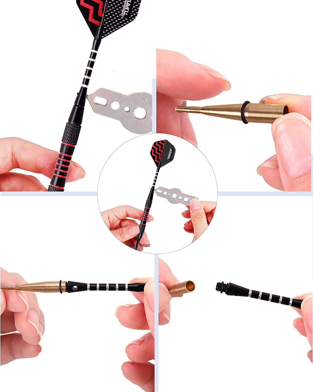 Turnart Darts Plastic Tip - Professional Soft Tip Darts Set for Electronic Dartb