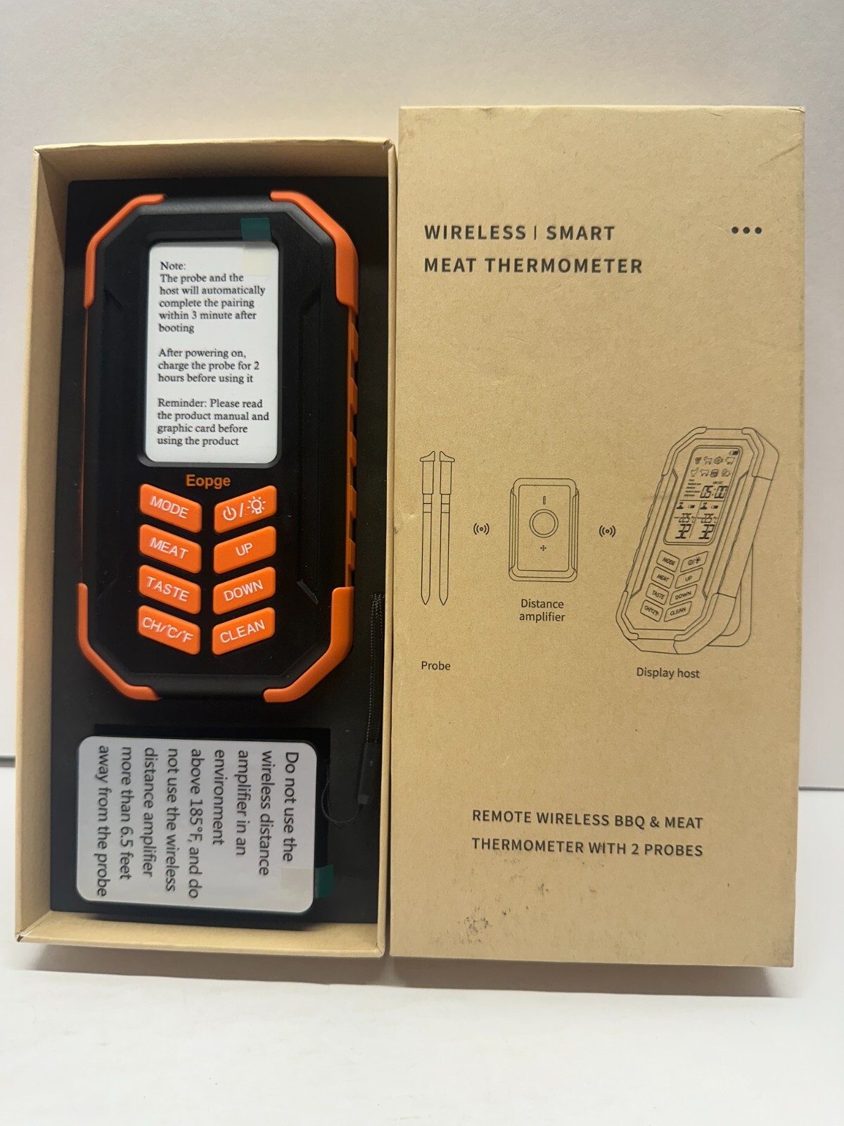 Wireless Bluetooth Digital Meat Thermometer  Smart Kitchen Thermometer for Oven