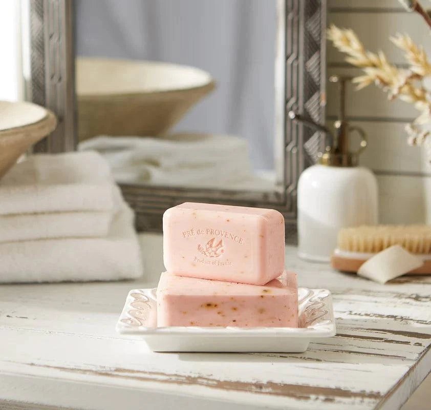 Pre De Provence Soap ROSE PETAL 3 Pack (250 Gram Ea.) Quad-milled
