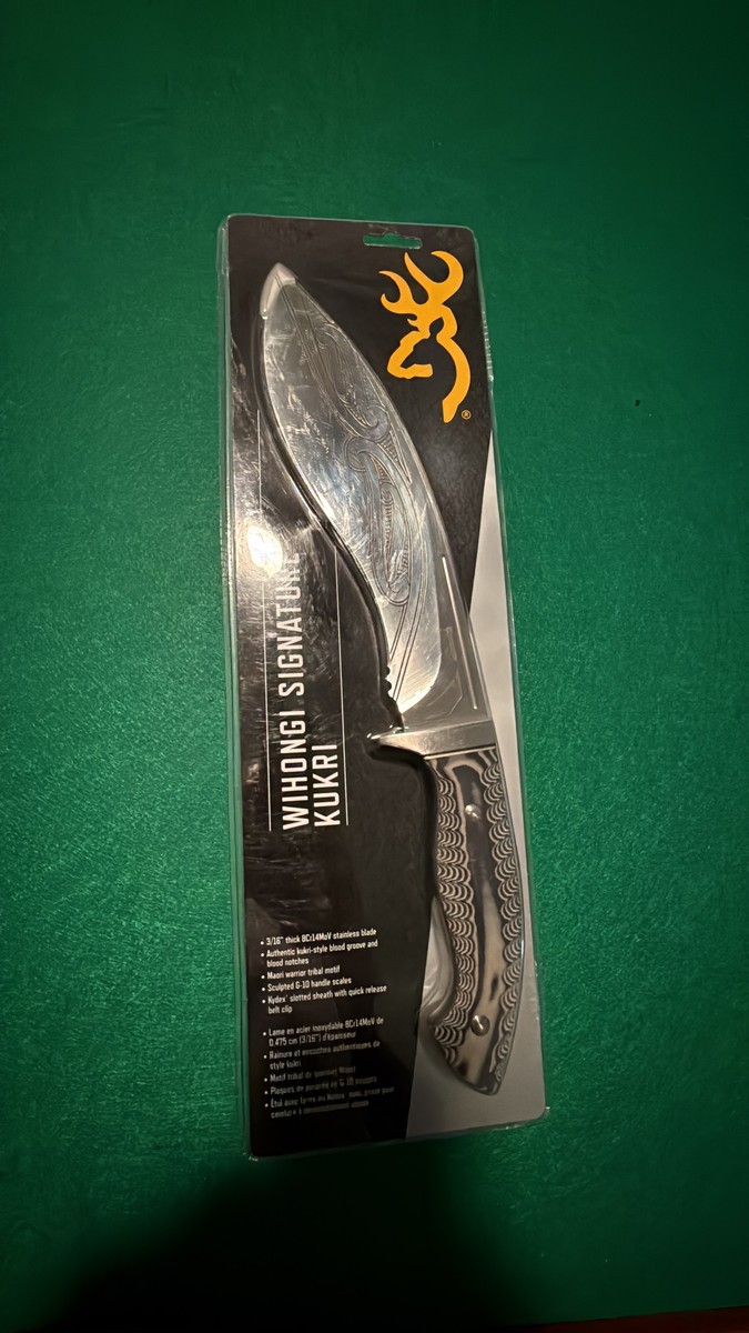 Browning Wihongi Signature Kukri Knife New in original packaging