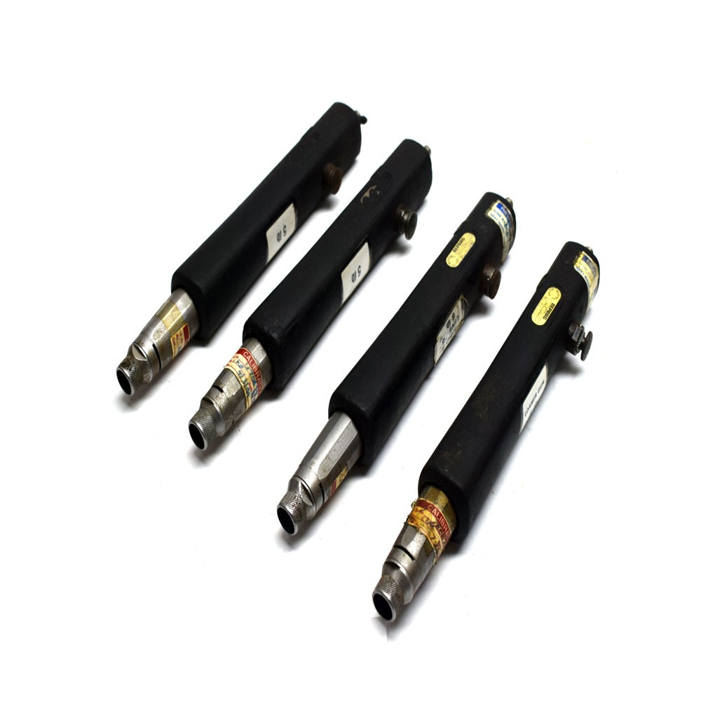 (Lot of 4) Deprag 343-328U Inline Air 1/4" Drive Pneumatic Screwdrivers AS/IS