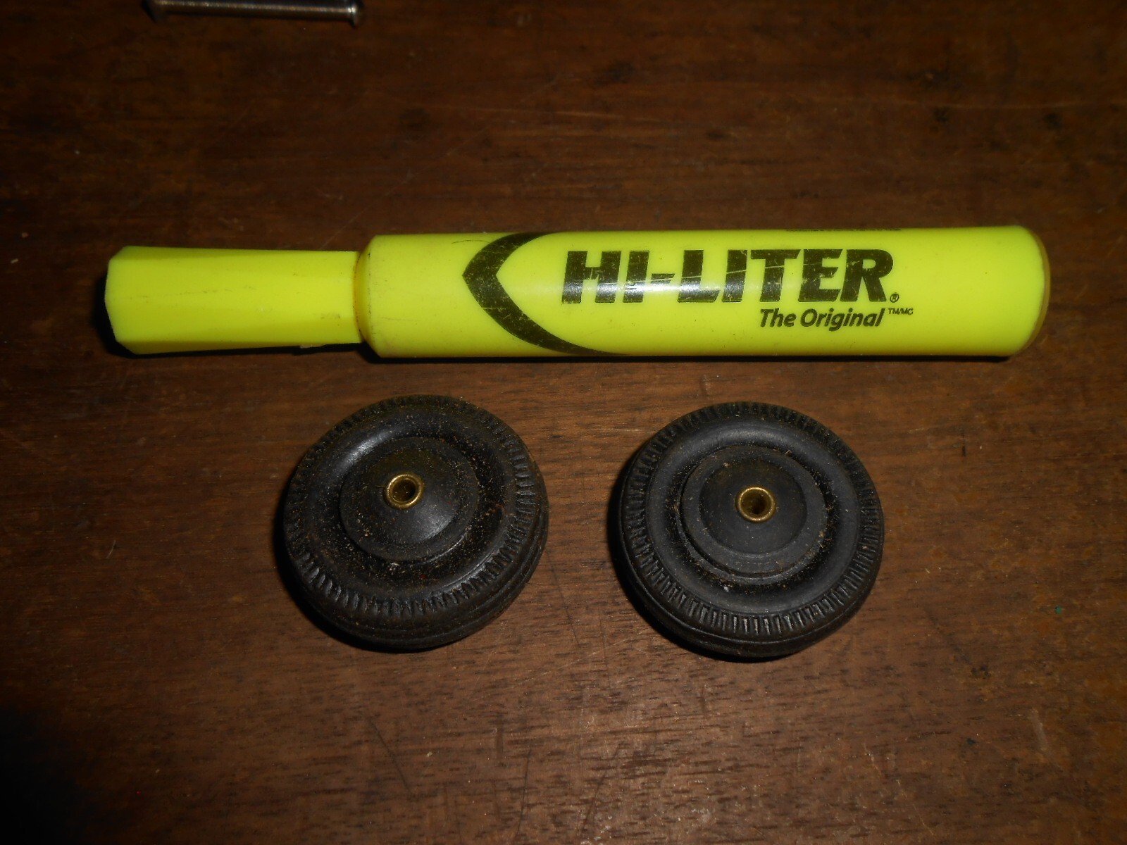 Vintage RC Radio Controlled Mercedes Benz Rubber Tires Wheels 1-3/8" O.D