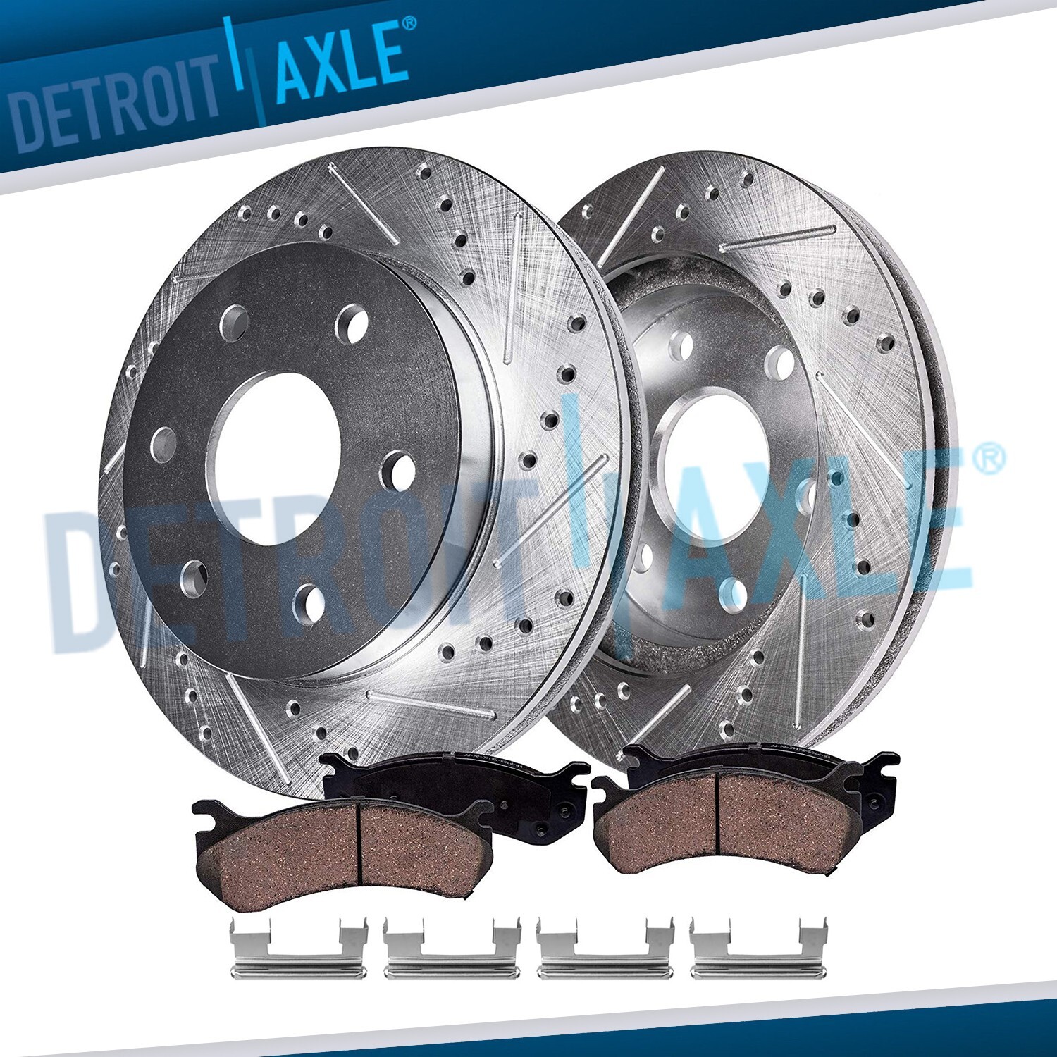 Front Rotors Brake Pads for Chevy Avalanche Express GMC Savana Yukon XL 1500