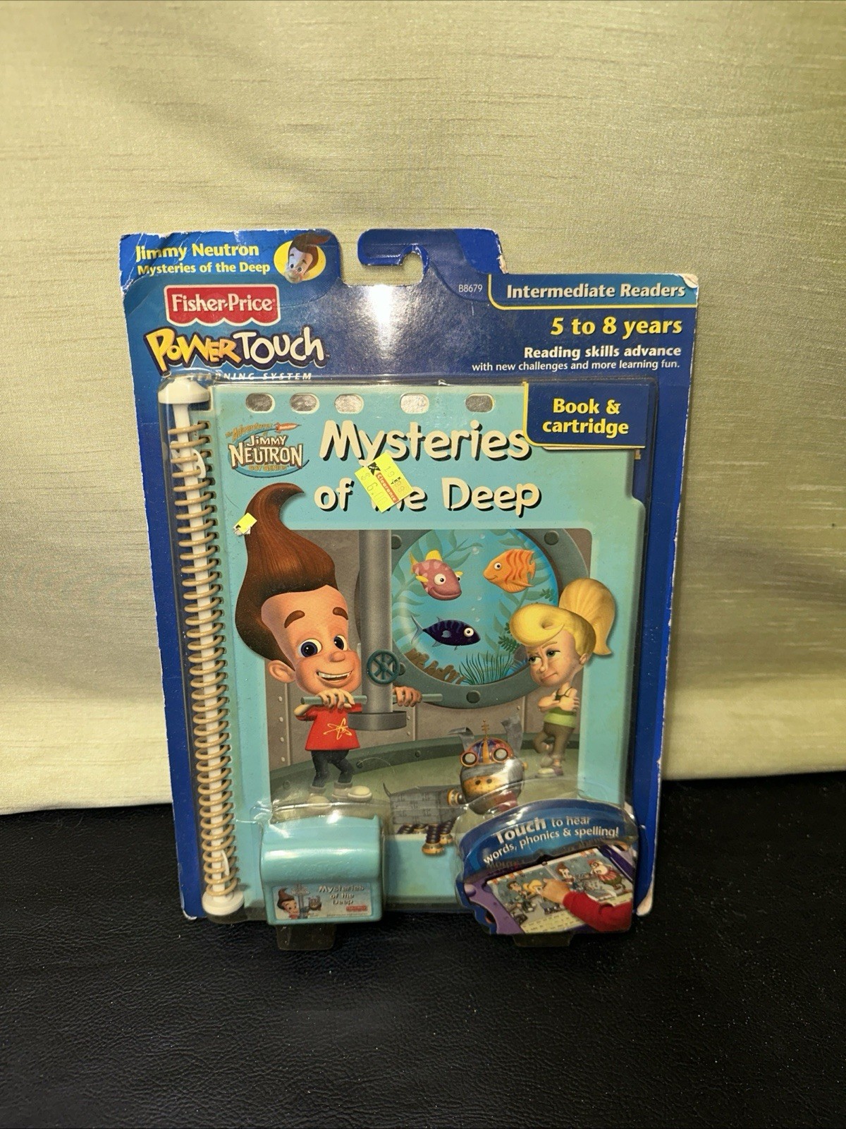 Fisher Price PowerTouch Jimmy Neutron Mysteries Of The Deep Book & Cartridge NOS