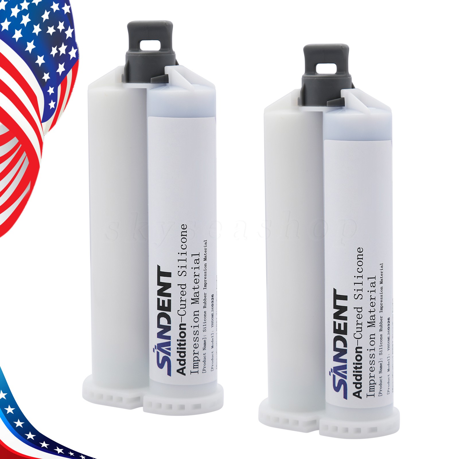 SANDENT Dental Impression Material Silicone Medium Body type 50ML*2
