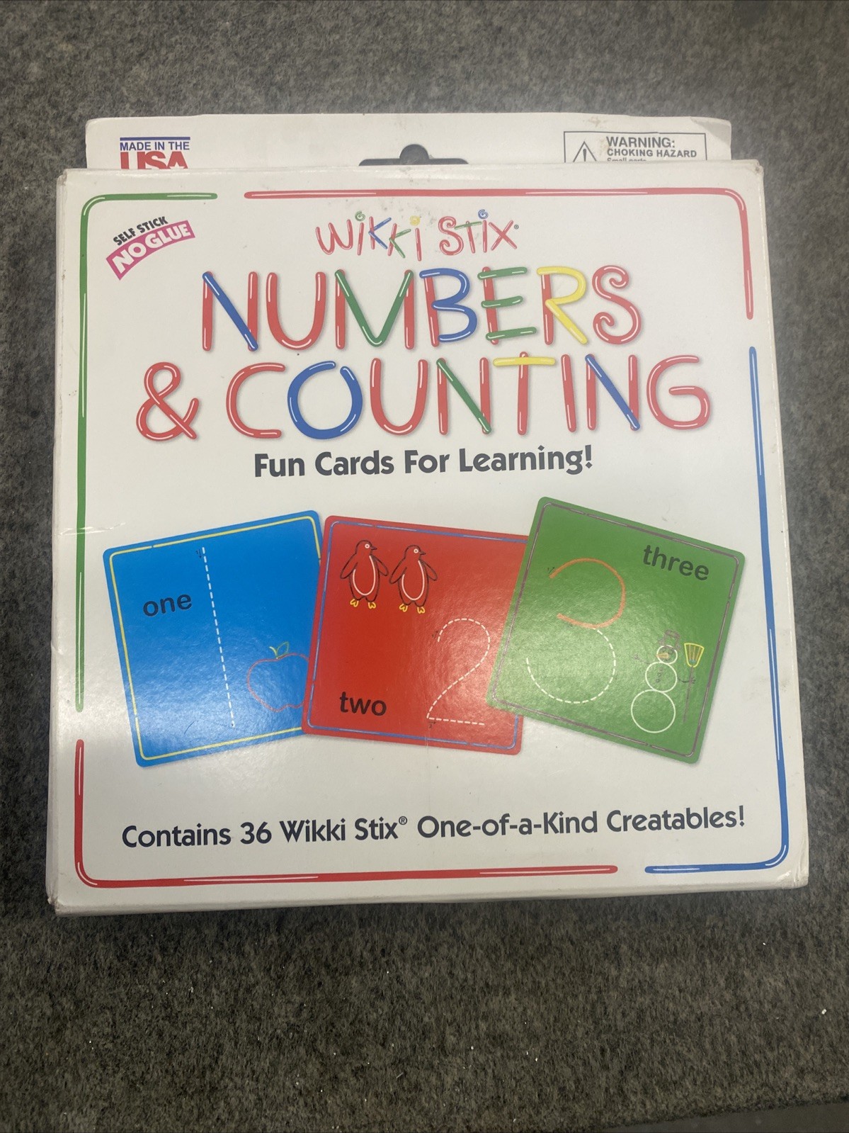 Wikki Stix Numbers And Counting Cards Preschool Kindergarten Tactile Learning B6
