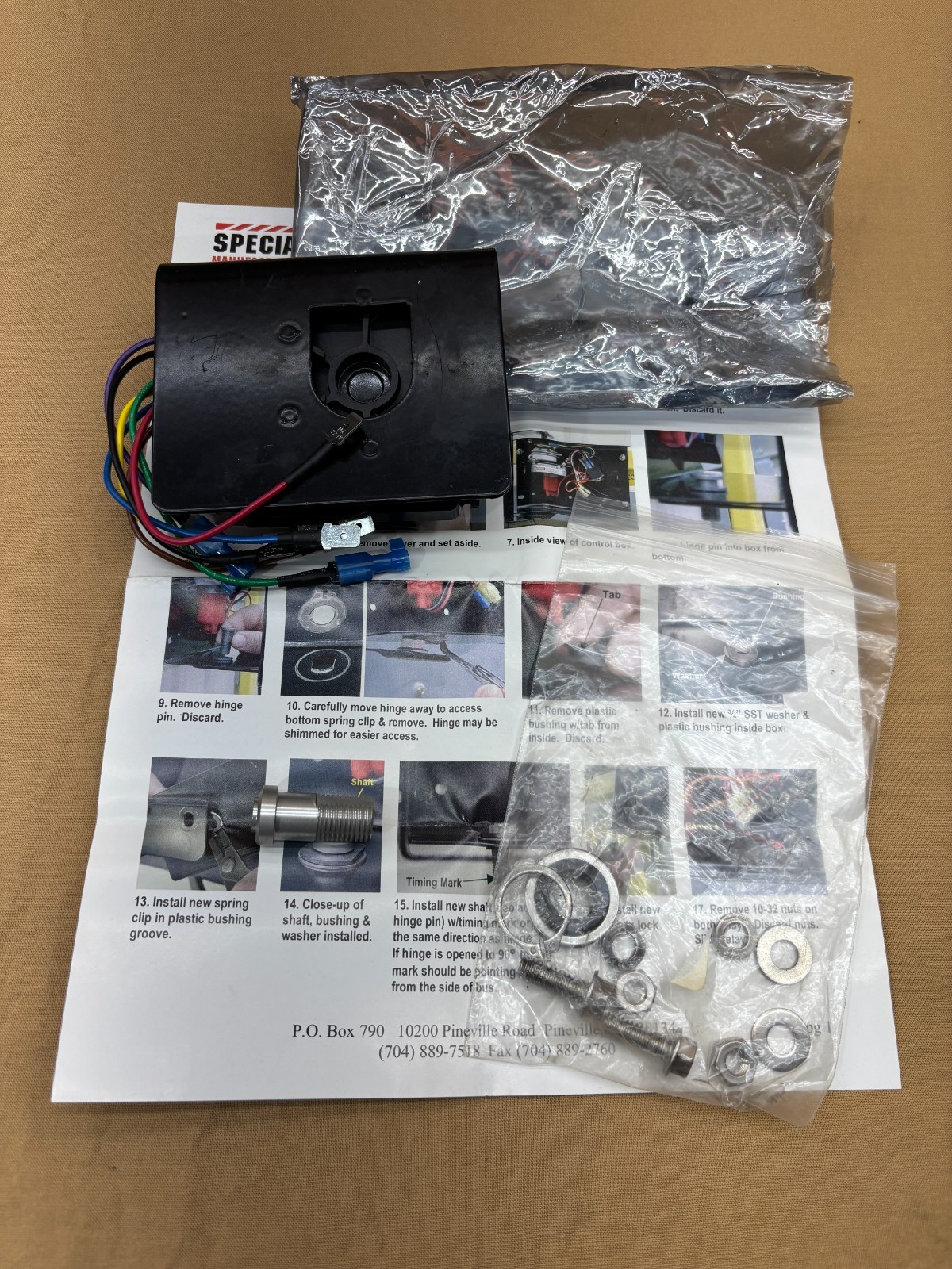 Specialty Manufacturing 5155K Module Retrofit Kit Bus Crossing Arm Part