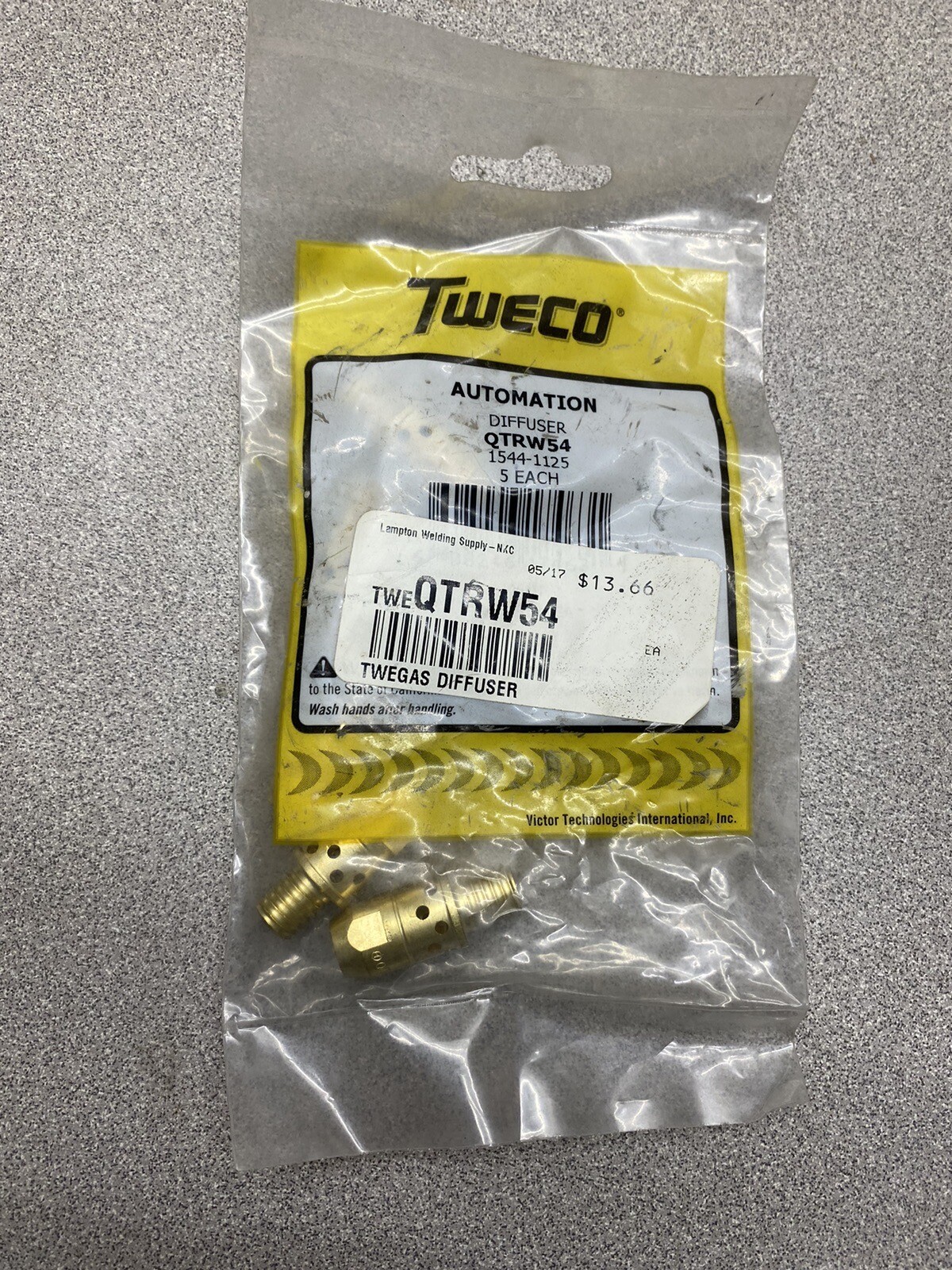 Tweco QTRW54, 1544-1125, Diffuser, 5PK New Old Stock