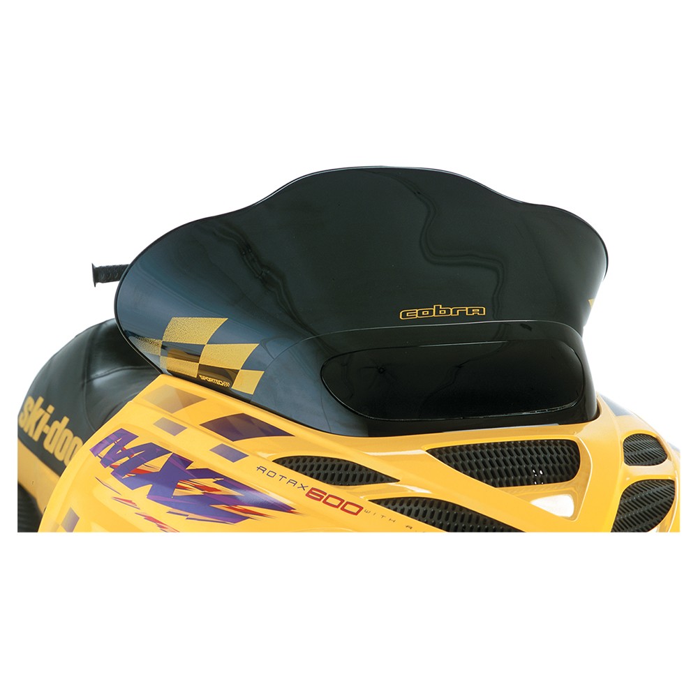 Powermadd Cobra Windshield-13.25in.-Black/Yellow Checks for 2001 Ski-Doo