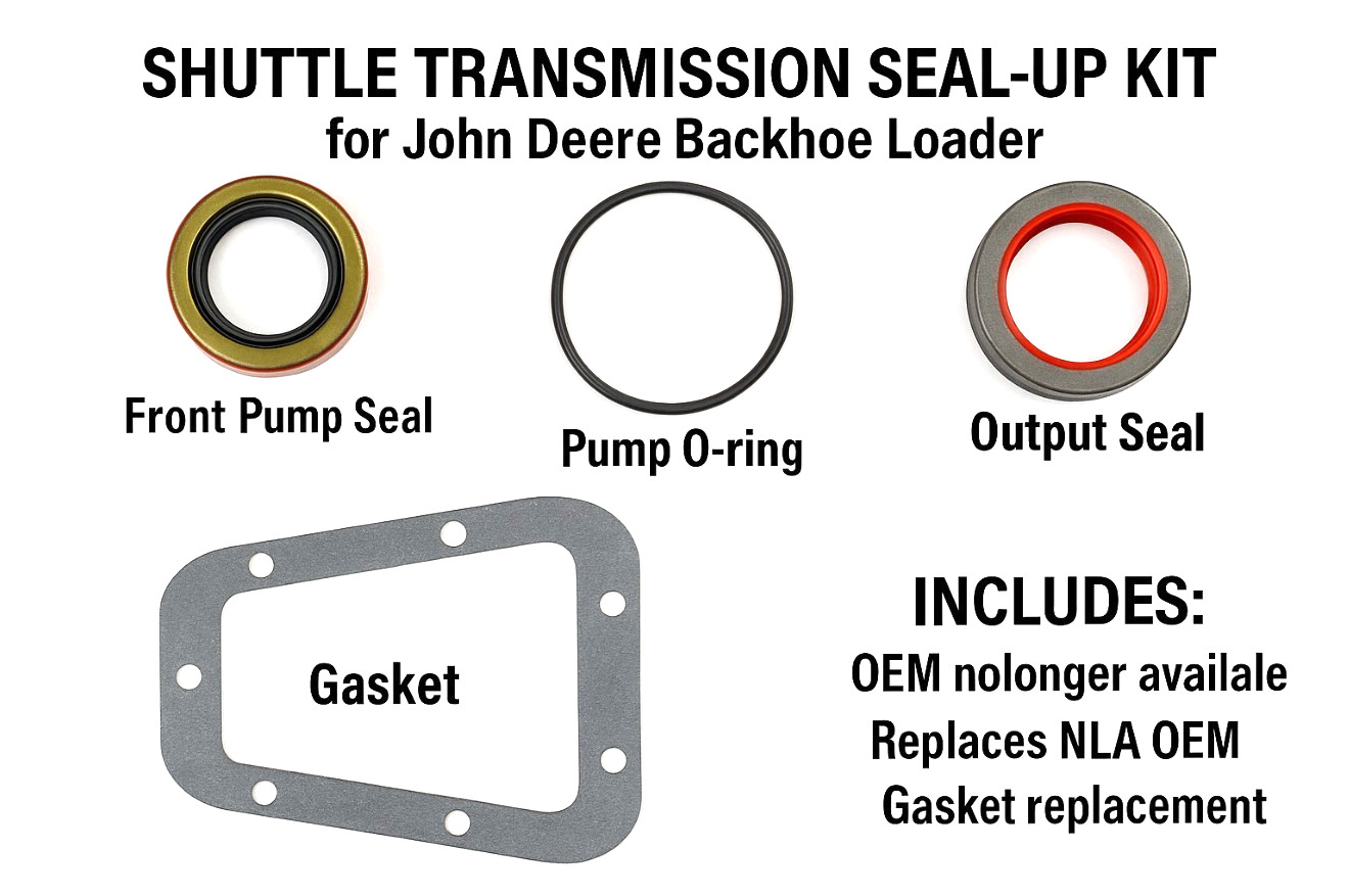 Shuttle Transmission Seal-Up Kit  John Deere 310B 310C 410 410B Backhoe Loaders