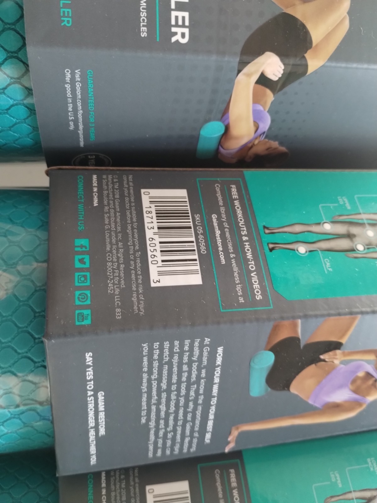 Gaiam Restore 12" Compact Foam Roller (1 Count)